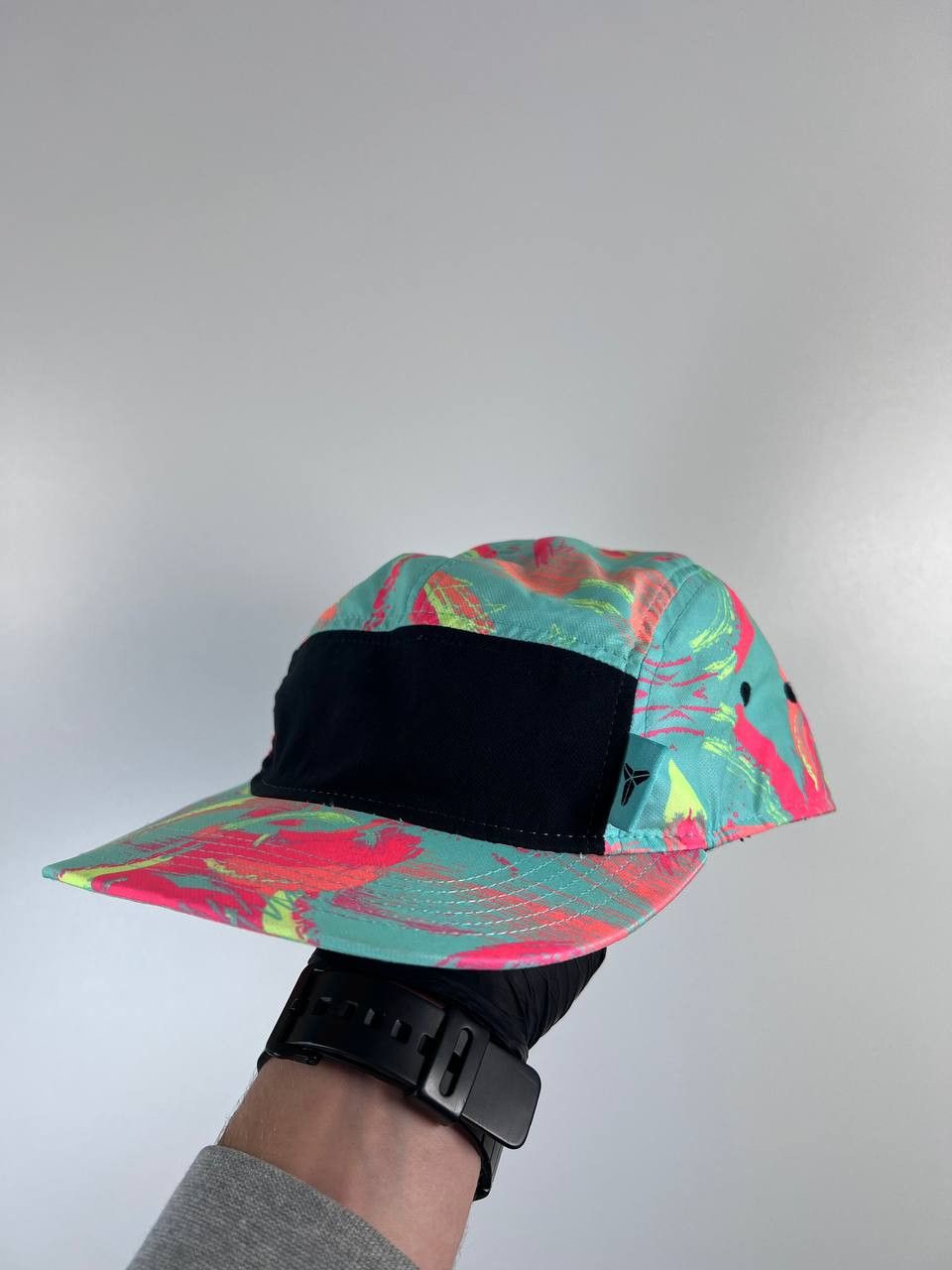 Nike Nike AW84 5 Panel Cap Multicolor Abstract Pattern ONE SIZE Size ONE SIZE - 2 Thumbnail