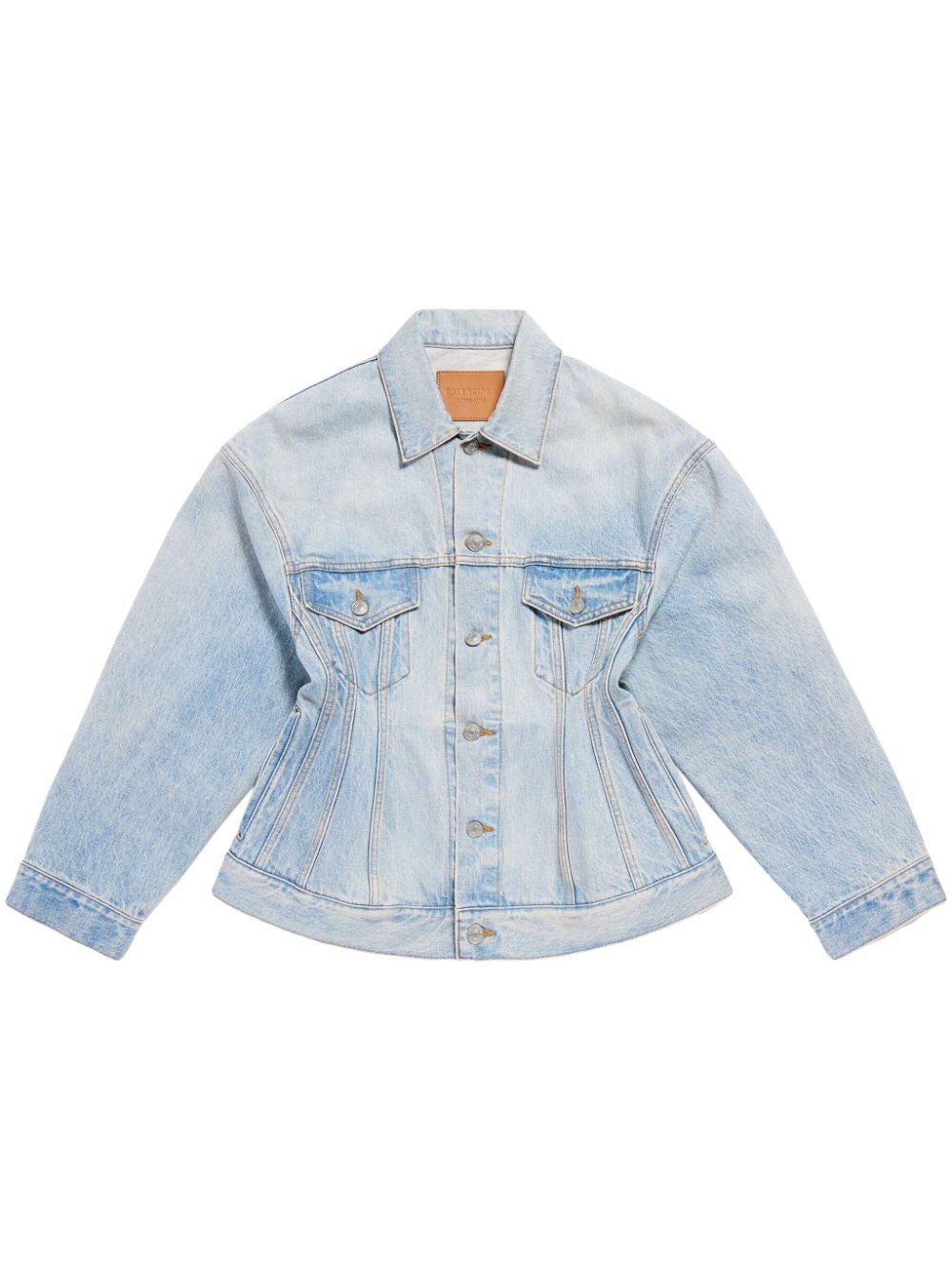 Balenciaga HOURGLASS DENIM JACKET Size S / US 4 / IT 40 - 1 Thumbnail