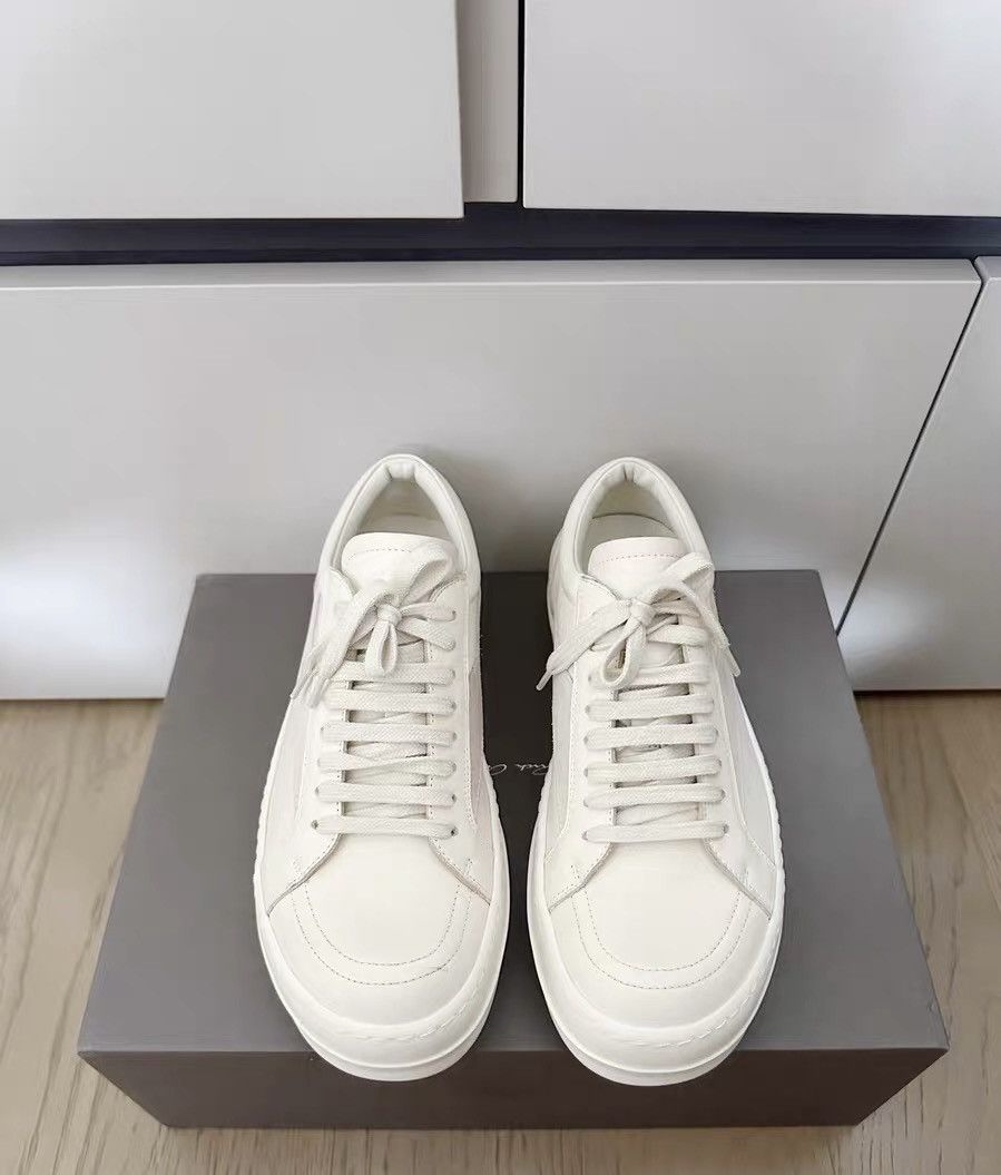 Rick Owens Rick Owens mainline white glossy Vans-inspired new style Size US 7 / EU 40 - 2 Thumbnail