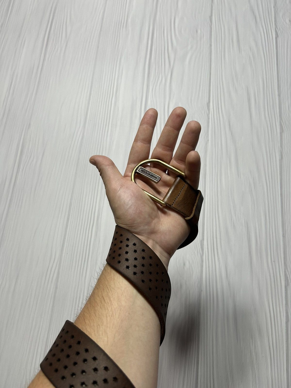 Dolce & Gabbana Vintage Y2K Dolce Gabbana Leather Belt Length 95cm Size ONE SIZE - 1 Thumbnail