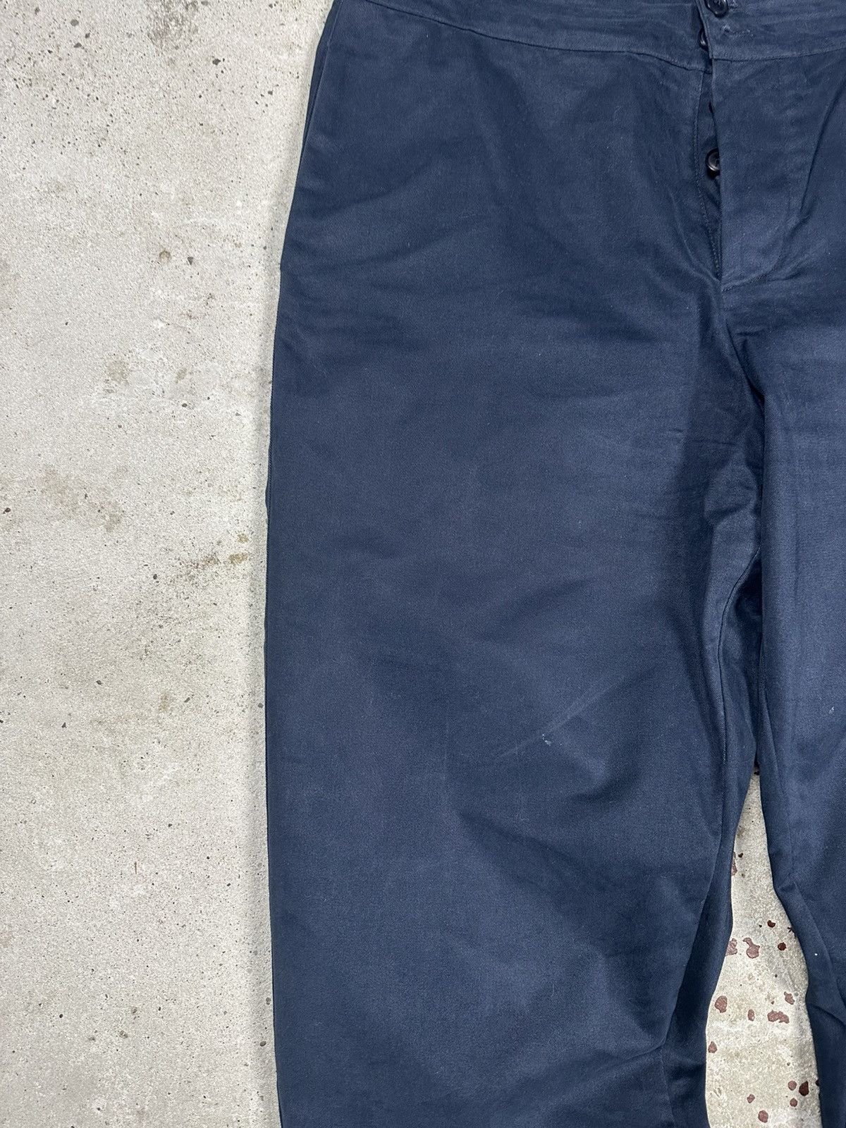 Le Laboureur Vintage Carrier Company Norfolk England Navy Workwear Pants Size US 38 / EU 54 - 5 Thumbnail