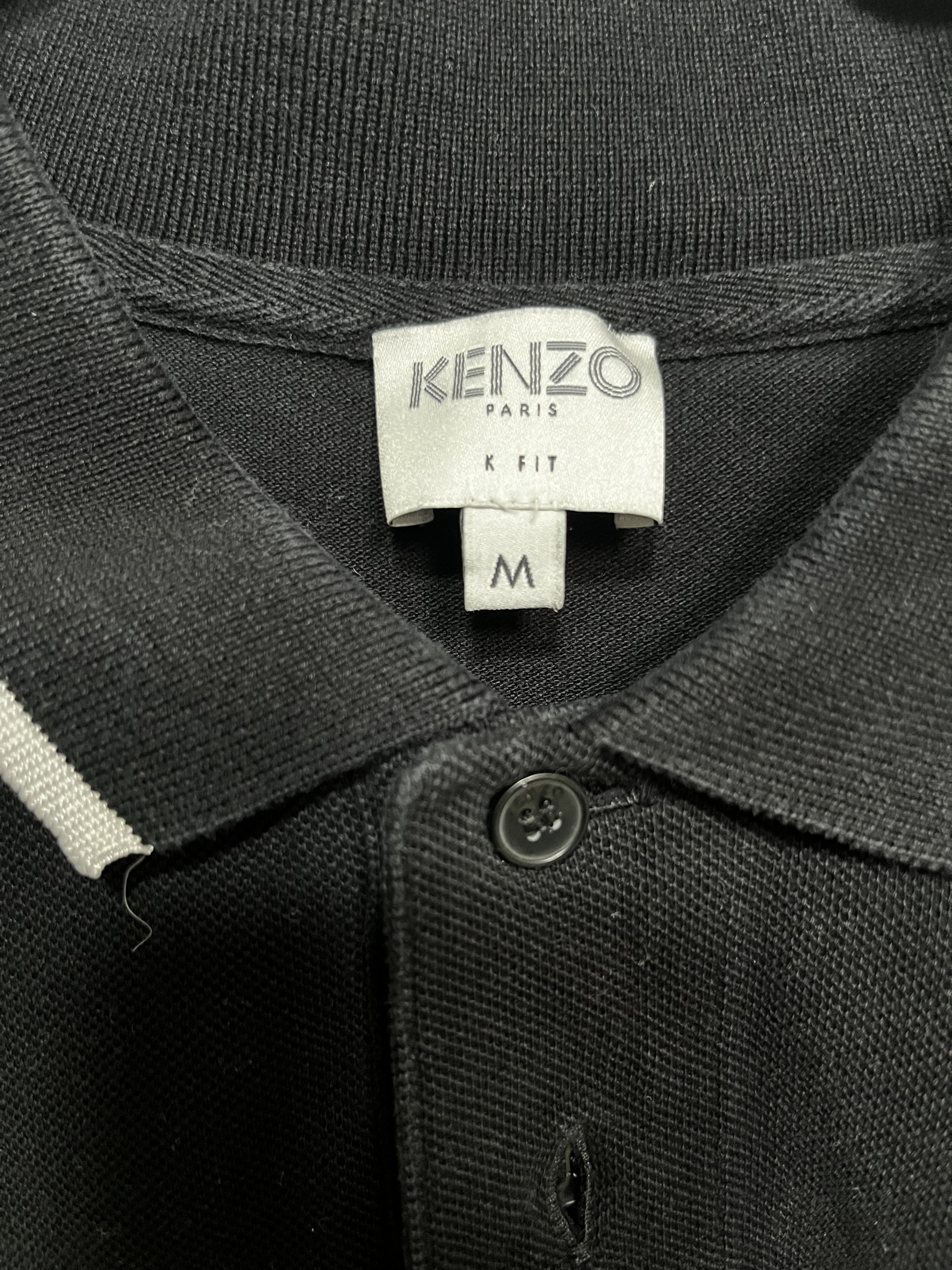 Kenzo Kenzo Paris Tiger Crest Polo - Black (M) Size US M / EU 48-50 / 2 - 4 Thumbnail