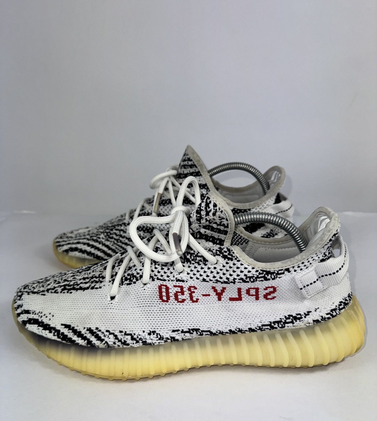 Yeezy ADIDAS YEEZY BOOST 350 V2 ZEBRA SNEAKERS Size US 9.5 / EU 42-43 - 2 Thumbnail