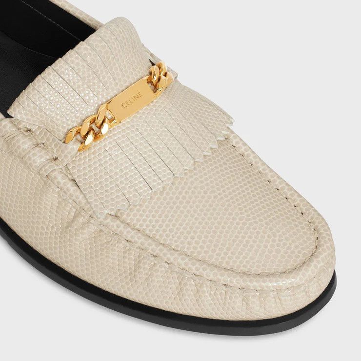 Celine o1bcso1str0925 3356564567C Luco Loafers in Beige Size US 8 / IT 38 - 4 Thumbnail