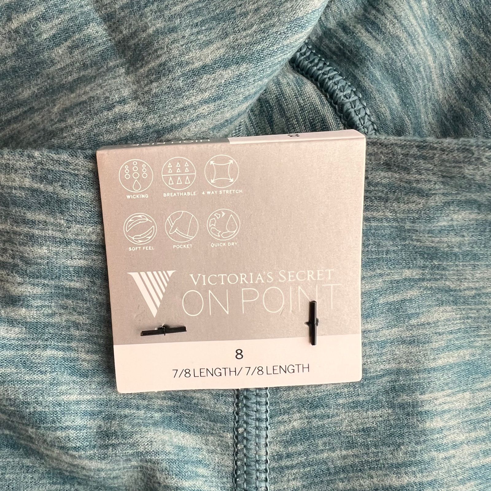 Victoria's Secret Victoria's Sage Green Core Essential Pocket Leggings, US8 Size 30" / US 8 / IT 44 - 4 Thumbnail
