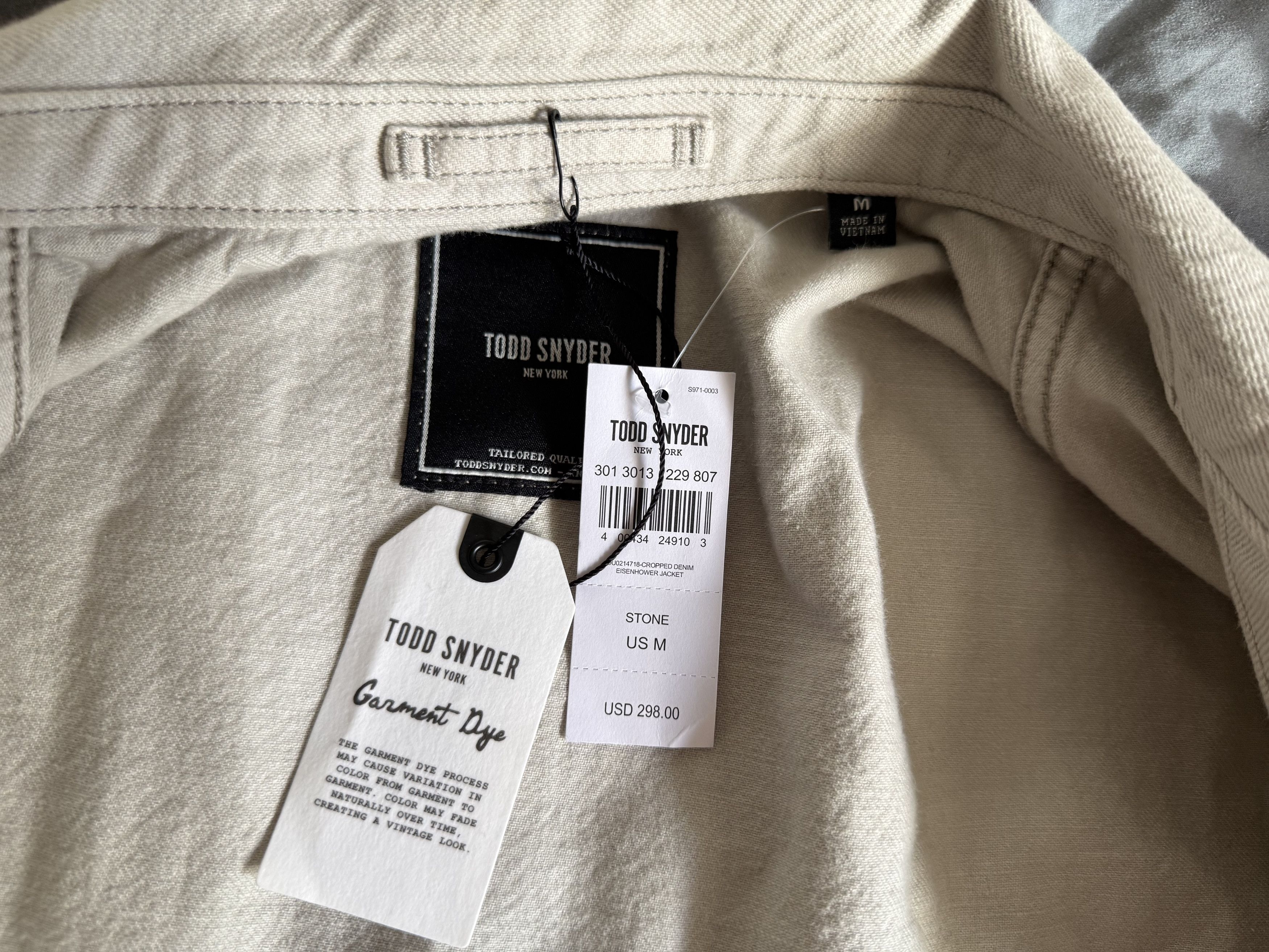 Todd Snyder Todd Snyder Cropped Eisenhower Jacket in Stone Medium $298 Size US M / EU 48-50 / 2 - 5 Thumbnail