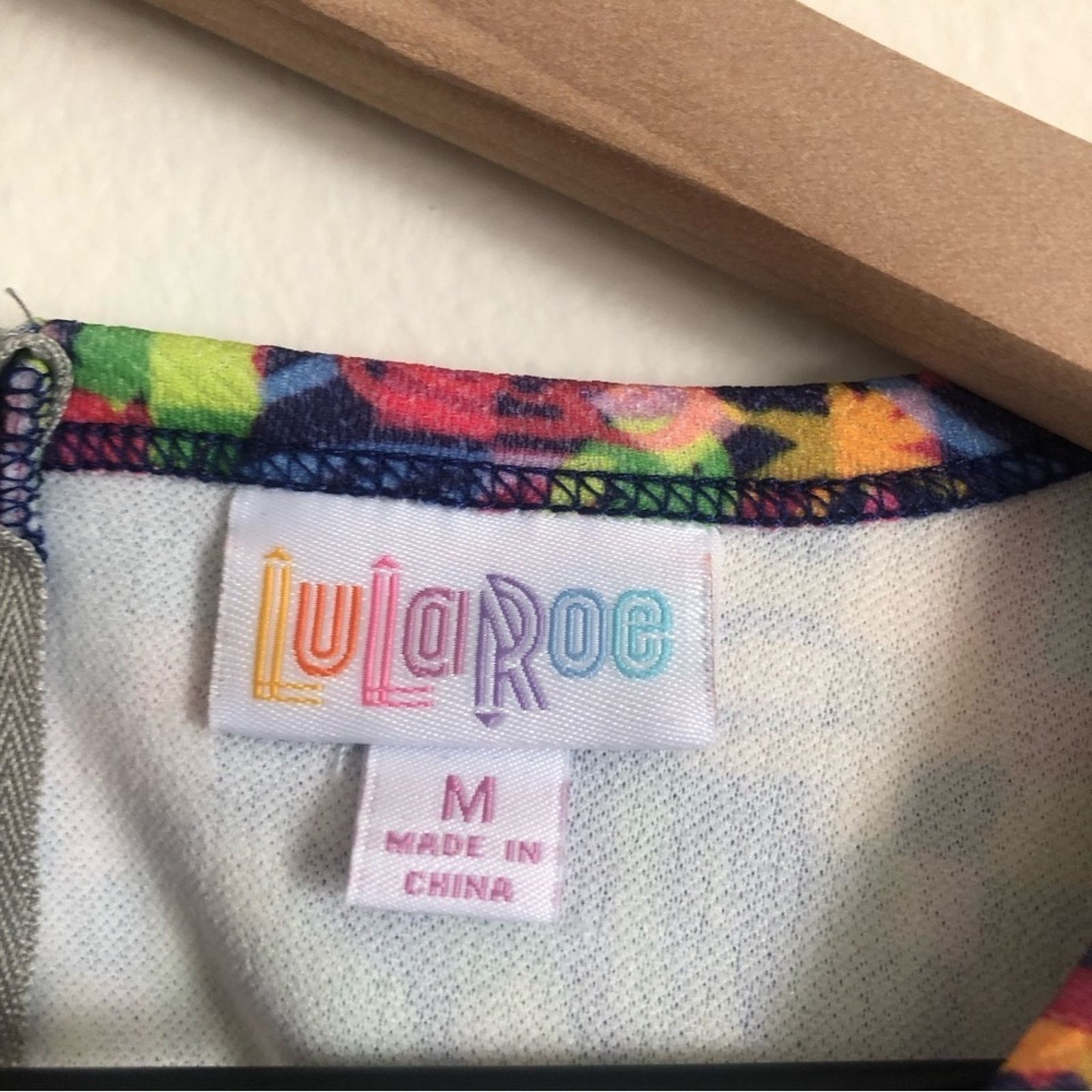 Other LuLaRoe Multicolor Geometric Floral Knee Length Dress Size M / US 6-8 / IT 42-44 - 3 Thumbnail