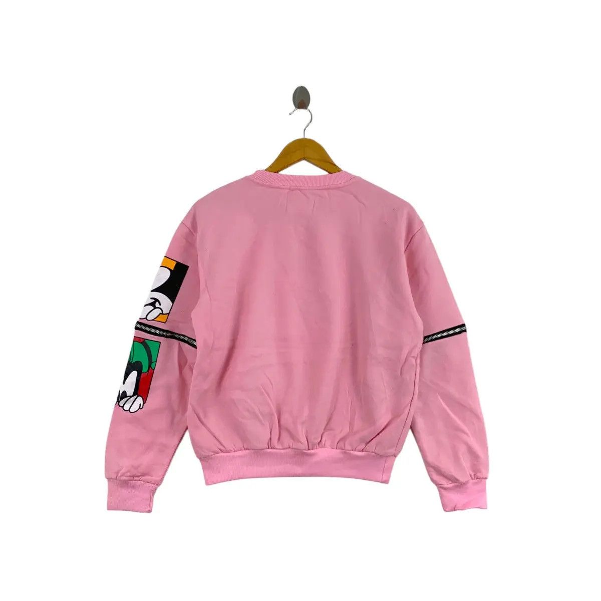 Disney MICKEY MOUSE Disney Cartoon Character Print Pink Sweatshirt Size US L / EU 52-54 / 3 - 3 Thumbnail