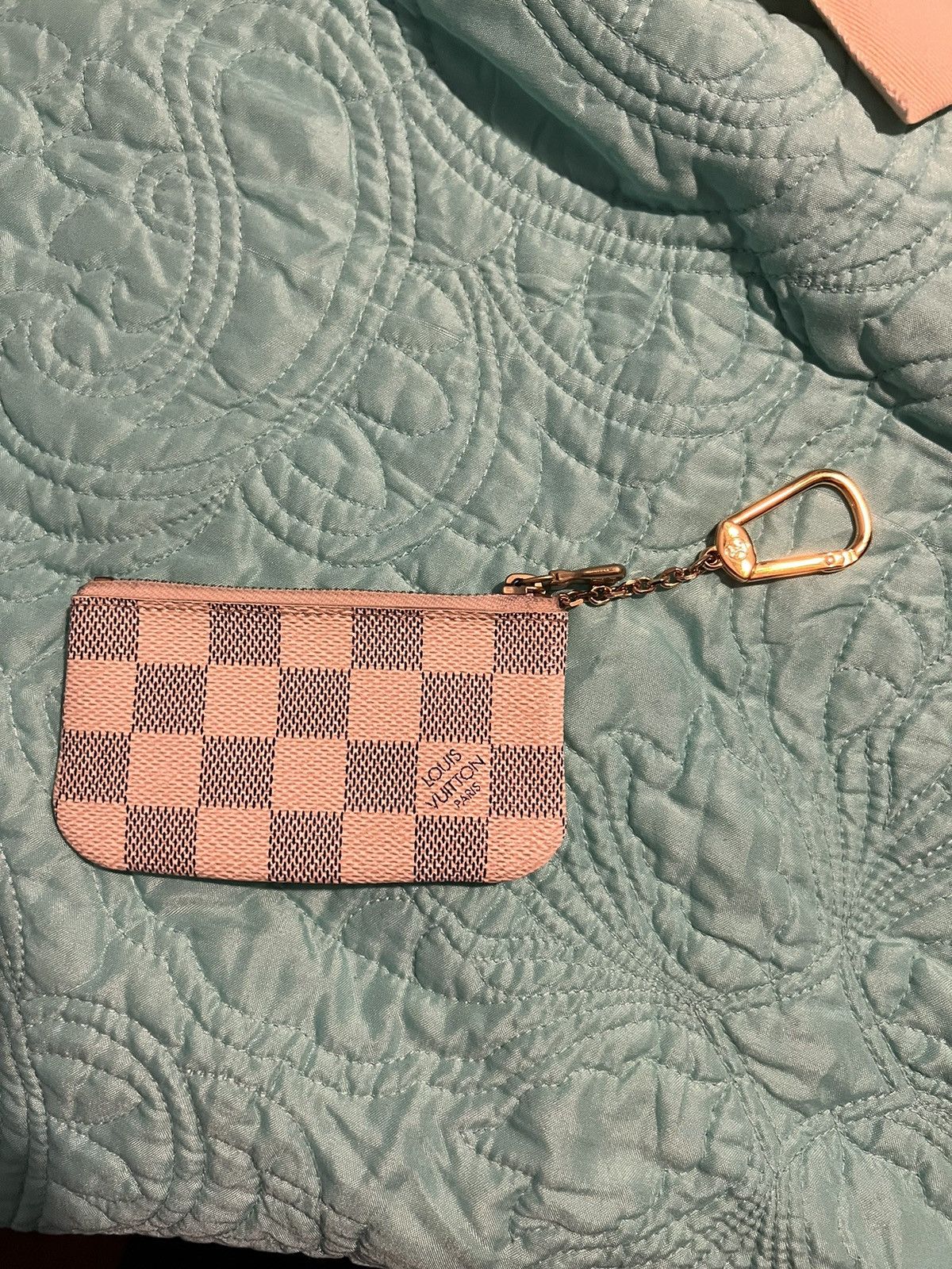 Louis Vuitton Louis Vuitton Damier Azur Key Pouch Size ONE SIZE - 1 Thumbnail