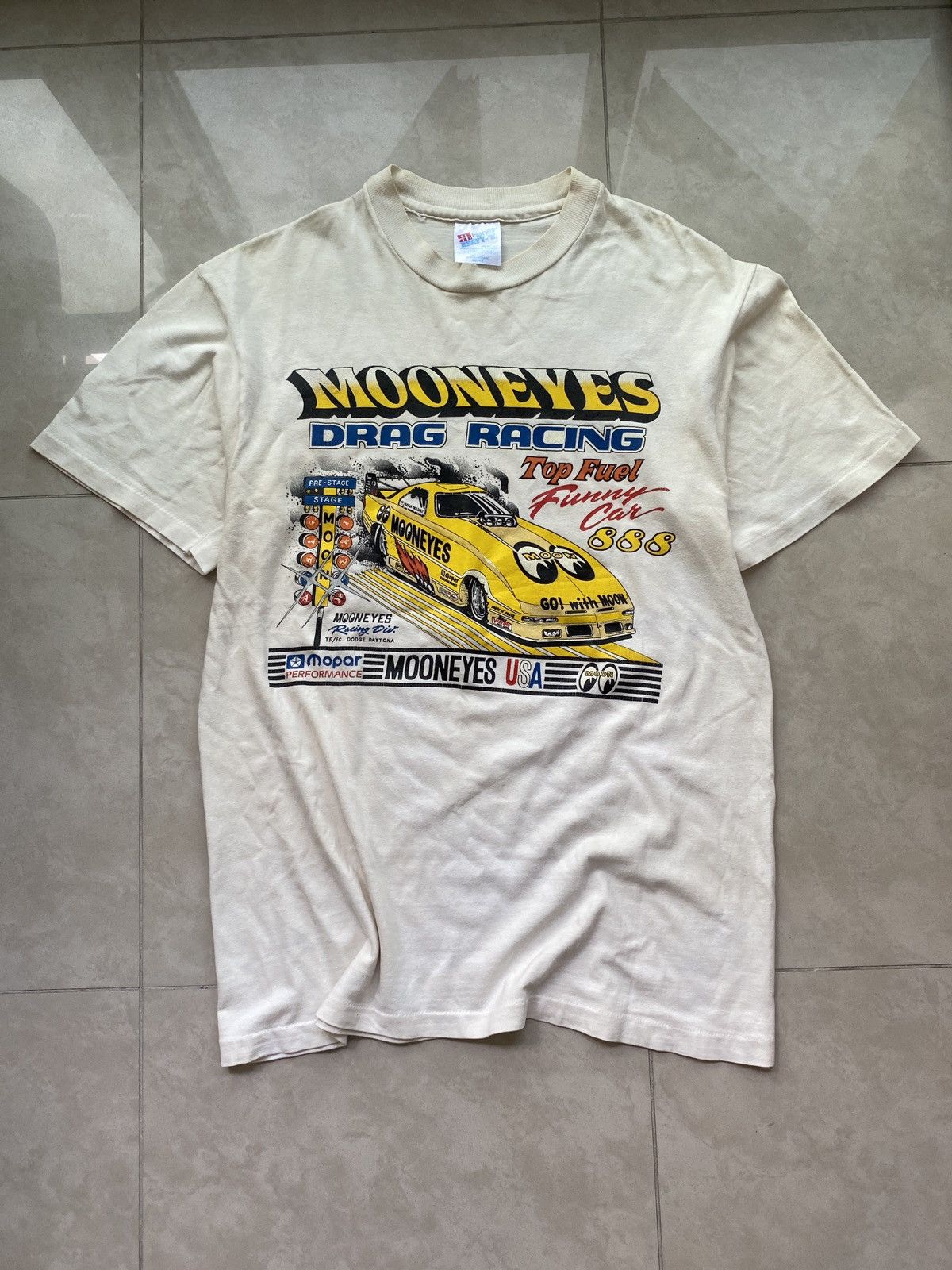 Hanes Vintage Moon Eyes Hanes Beefy T NASCAR Single Stitch | Grailed