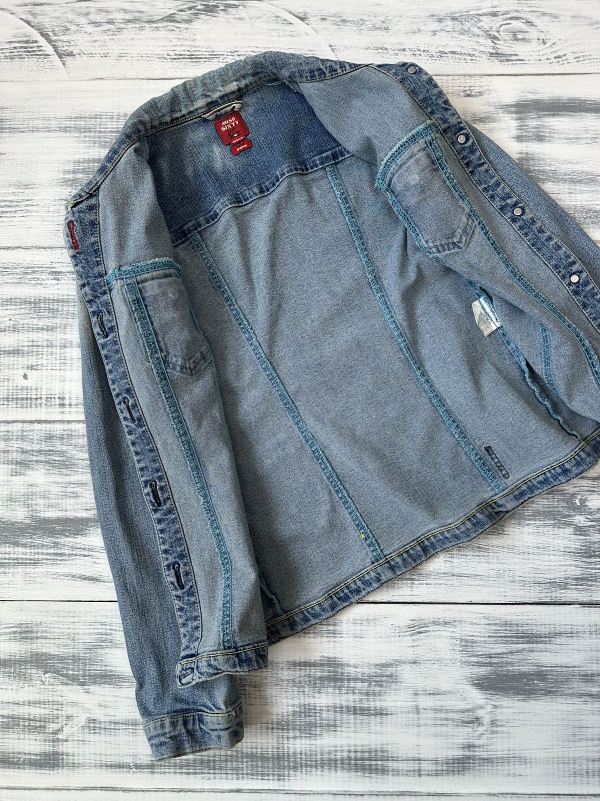 Miss Sixty Vintage Y2K MISS SIXTY Brink Denim Trucker Jacket Size M / US 6-8 / IT 42-44 - 11 Thumbnail