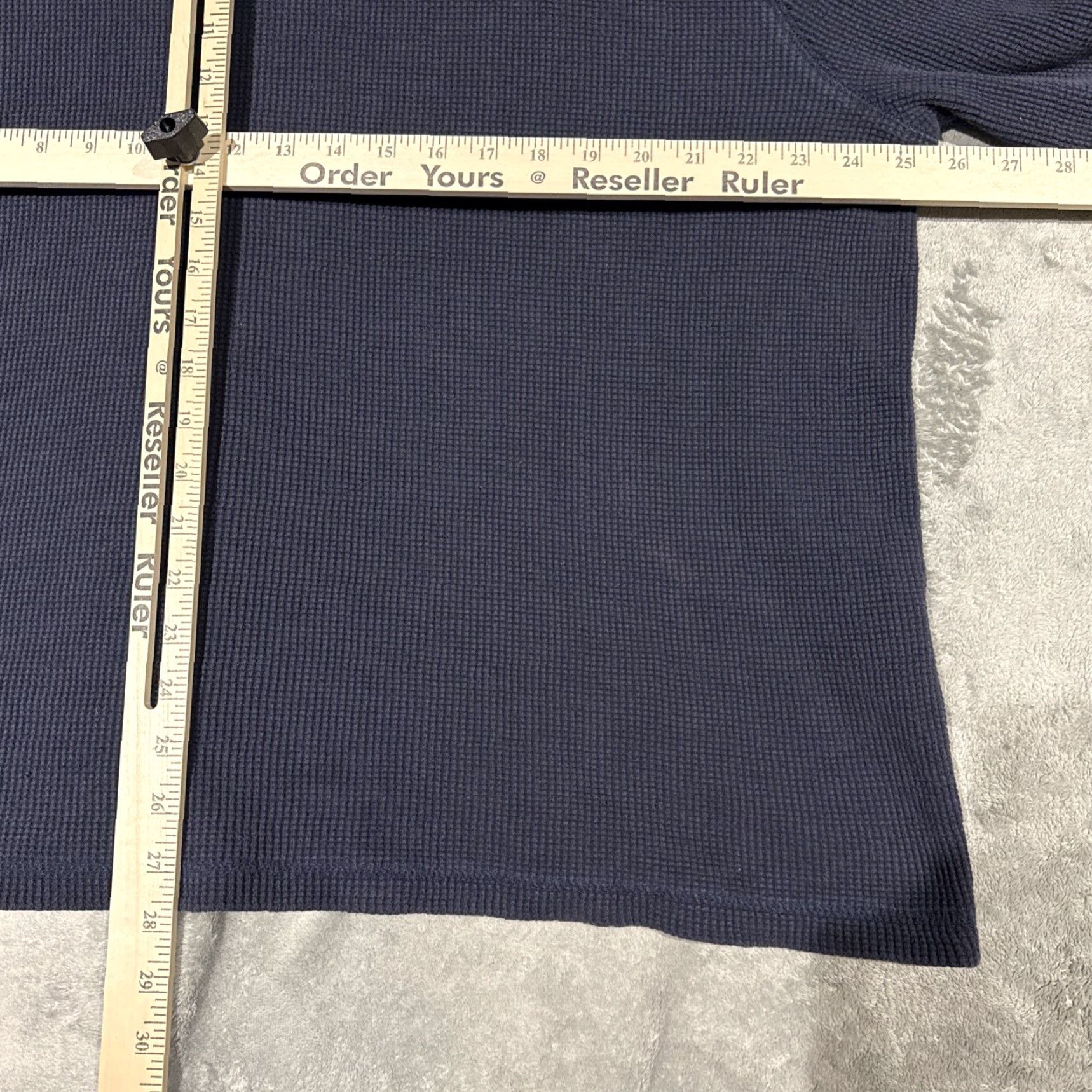 Polo Ralph Lauren Polo Ralph Lauren Thermal Shirt Mens 2XB Blue Waffle-Knit Long Sleeve Crew Size US XXL / EU 58 / 5 - 5 Thumbnail