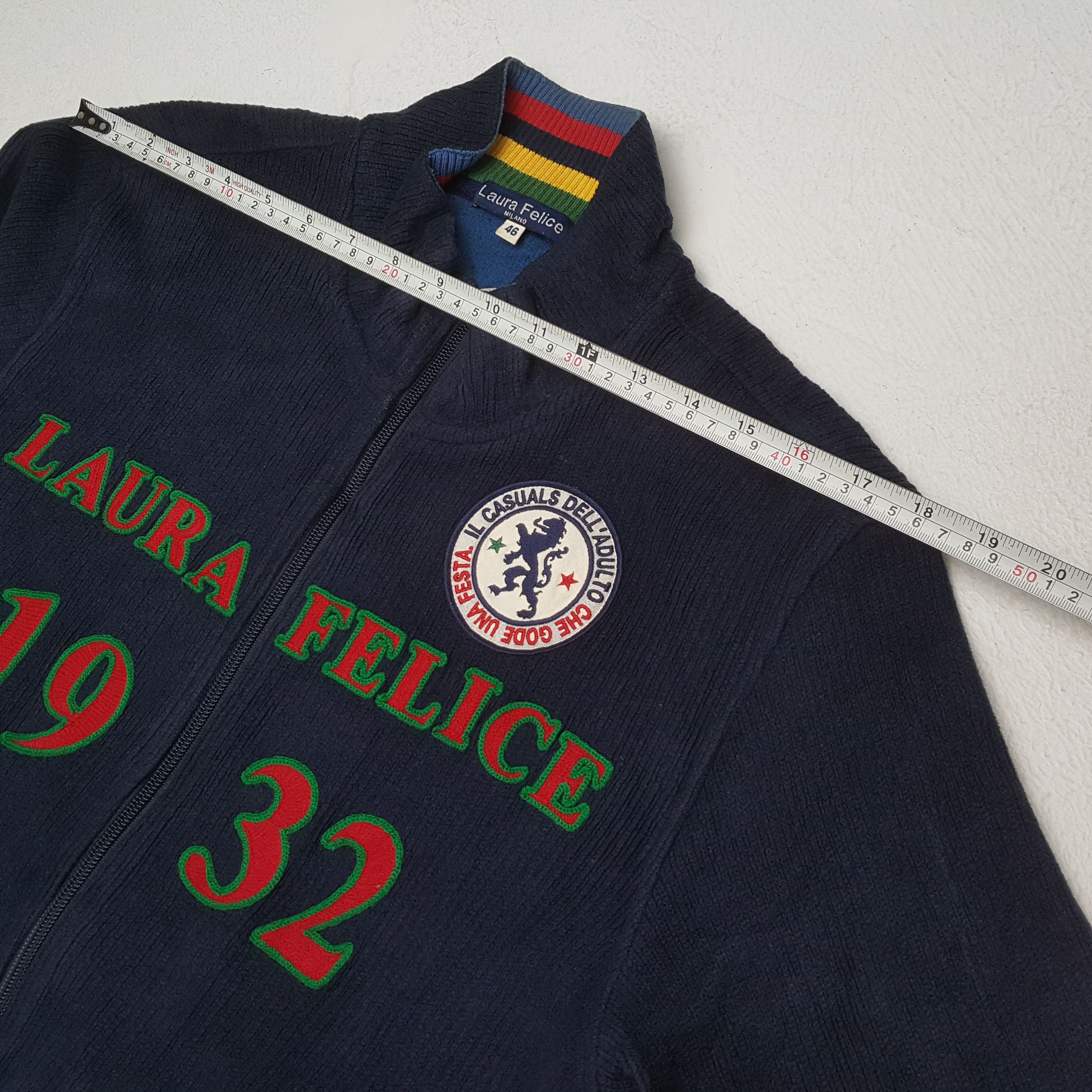 Designer × Japanese Brand × Vintage LAURA FELICE Fashion Style Zipper Sweatshirt Size US S / EU 44-46 / 1 - 4 Thumbnail