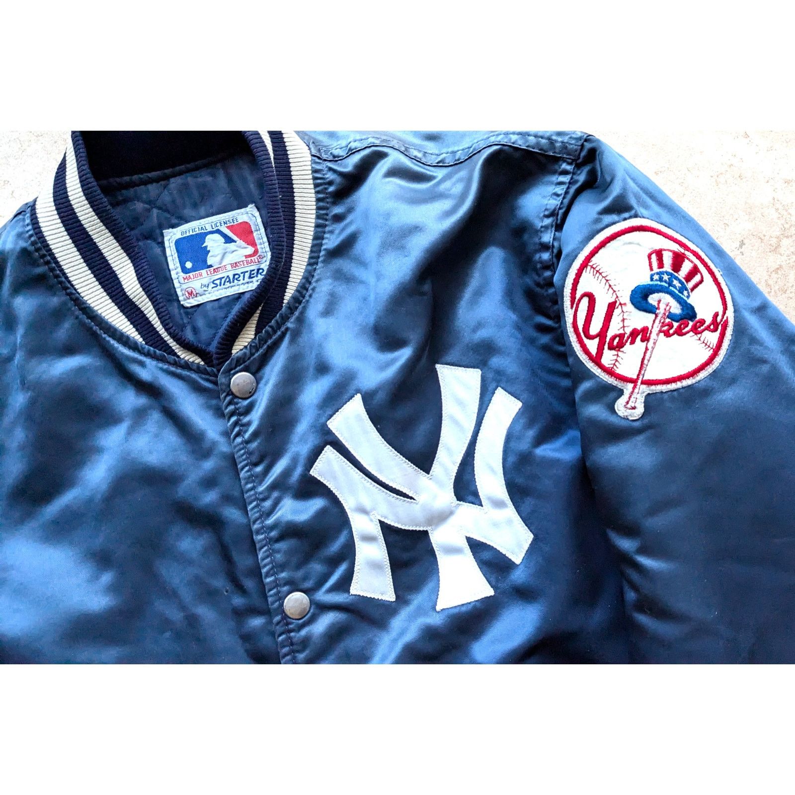 New York Yankees Dugout Bomber Fleece Jacket Brown on sale MLB