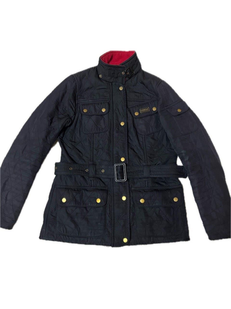 Barbour Barbour International Quilted Belted Jacket Black/Red Size M / US 6-8 / IT 42-44 - 1 Thumbnail