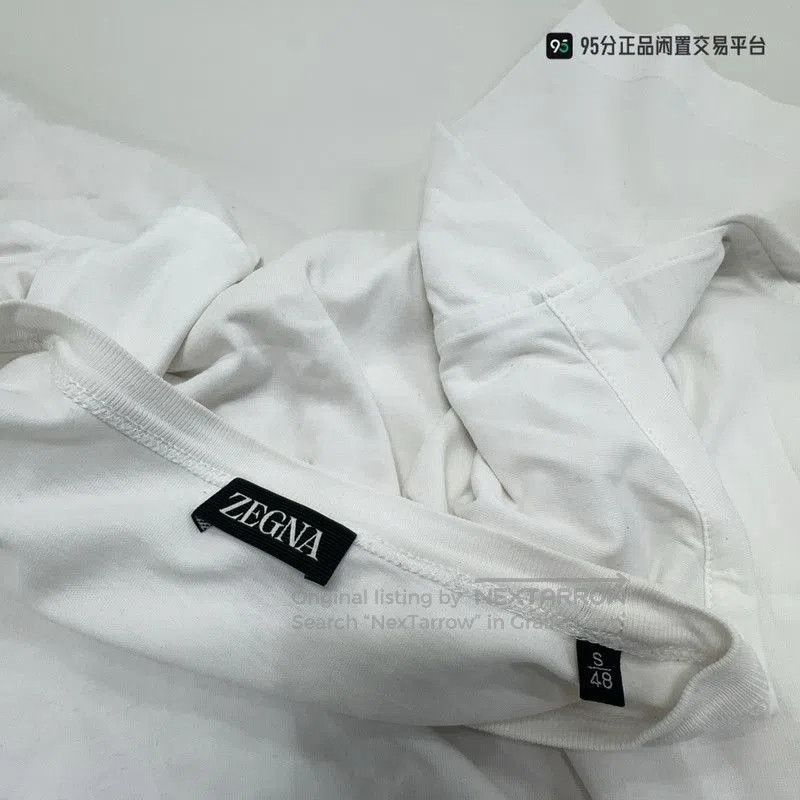 Ermenegildo Zegna Ermenegildo Zegna Embroidered Logo Crew Neck T. Size US S / EU 44-46 / 1 - 2 Thumbnail