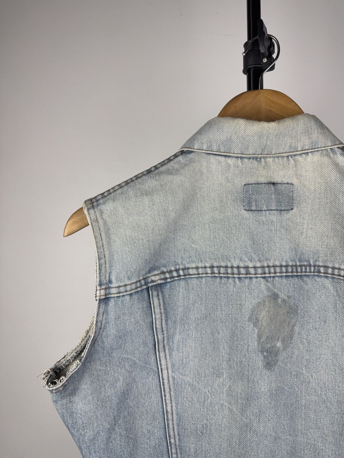Levi's Vintage Clothing Vintage 80s Archive Retro Levi’s Denim Vest Made in France Size M / US 6-8 / IT 42-44 - 10 Thumbnail