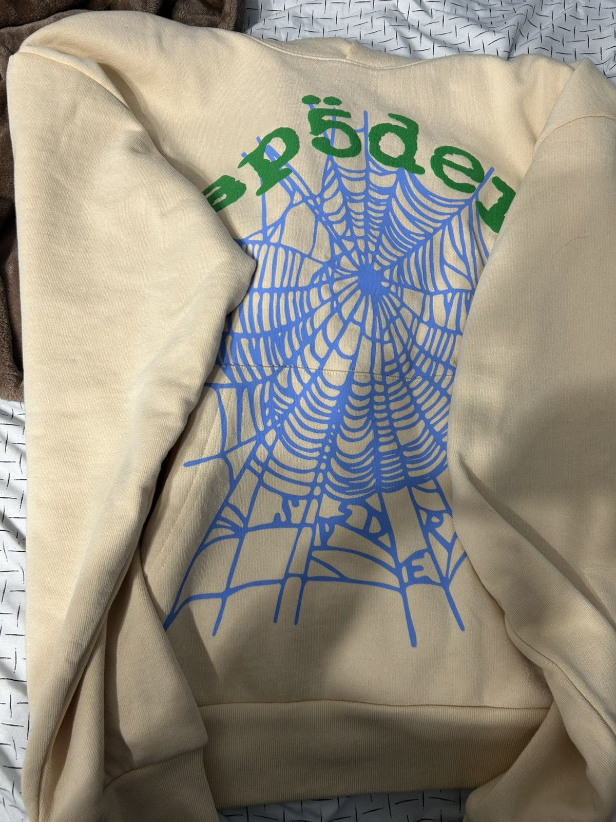 Sp5der × Spyder CREAM OG WEB V2 HOODIE Size US M / EU 48-50 / 2 - 2 Thumbnail