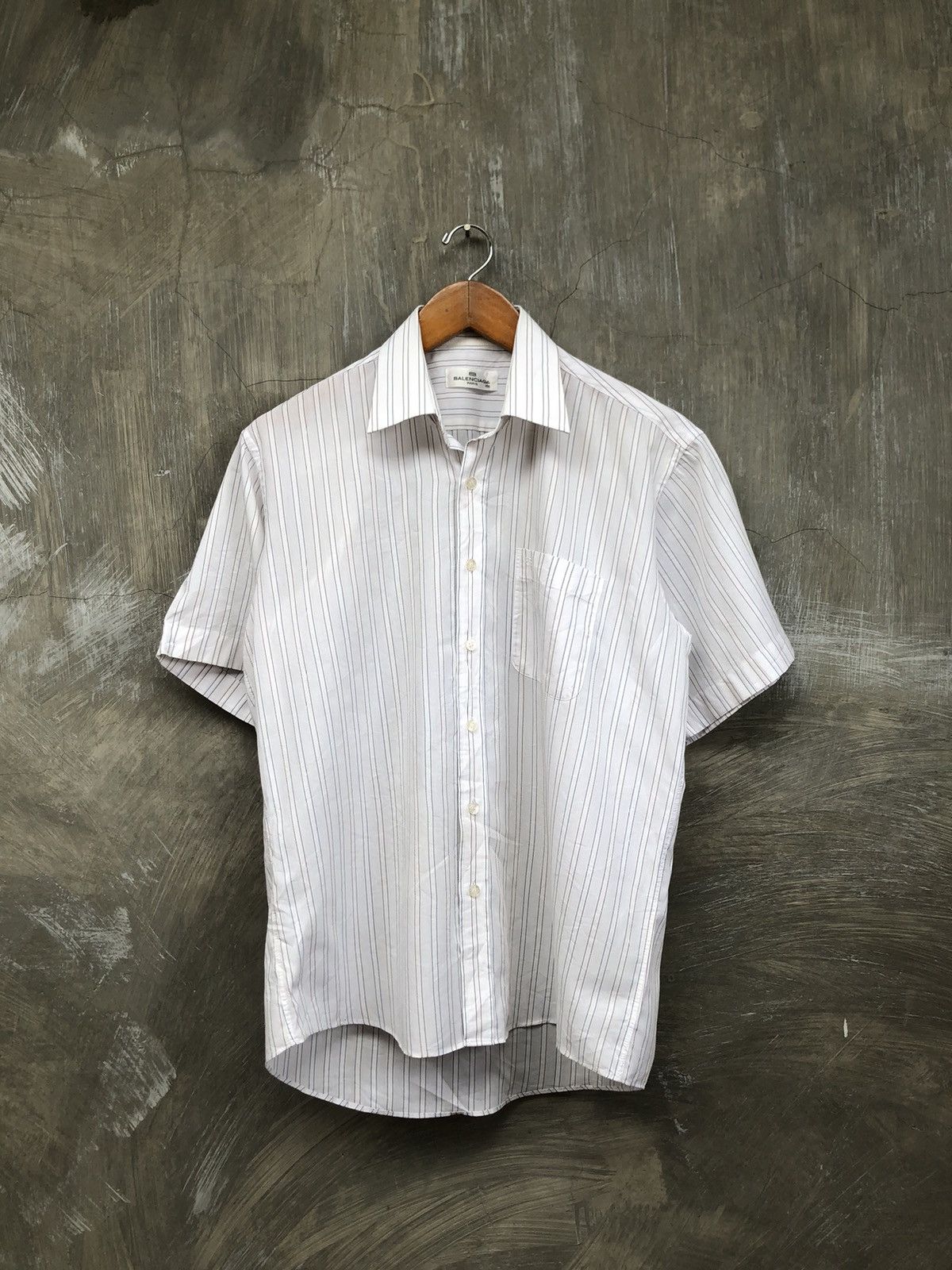 Balenciaga Vintage Balenciaga Formal Button Up Shirt Size US L / EU 52-54 / 3 - 1 Thumbnail