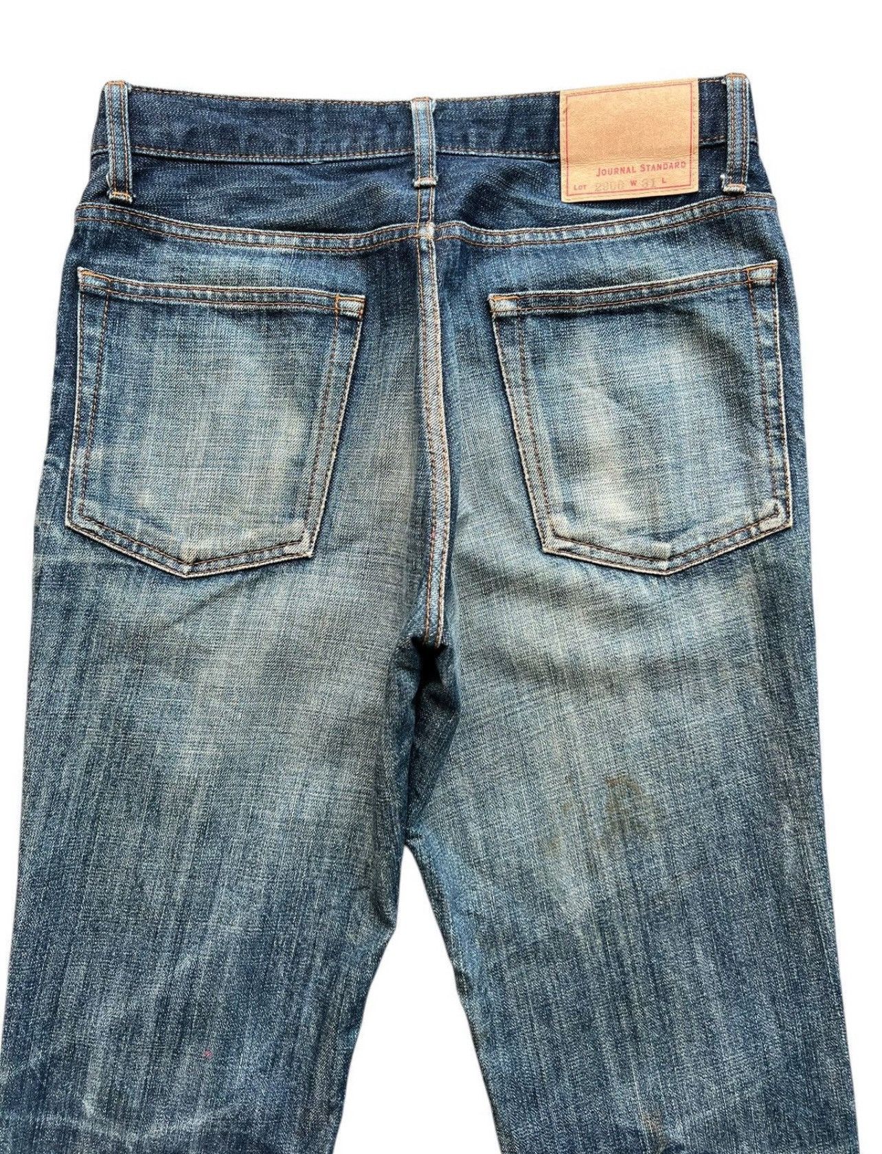 Johnbull Vintage John Bull Japan Distressed Denim Jeans 31x30 Size US 31 - 5 Thumbnail