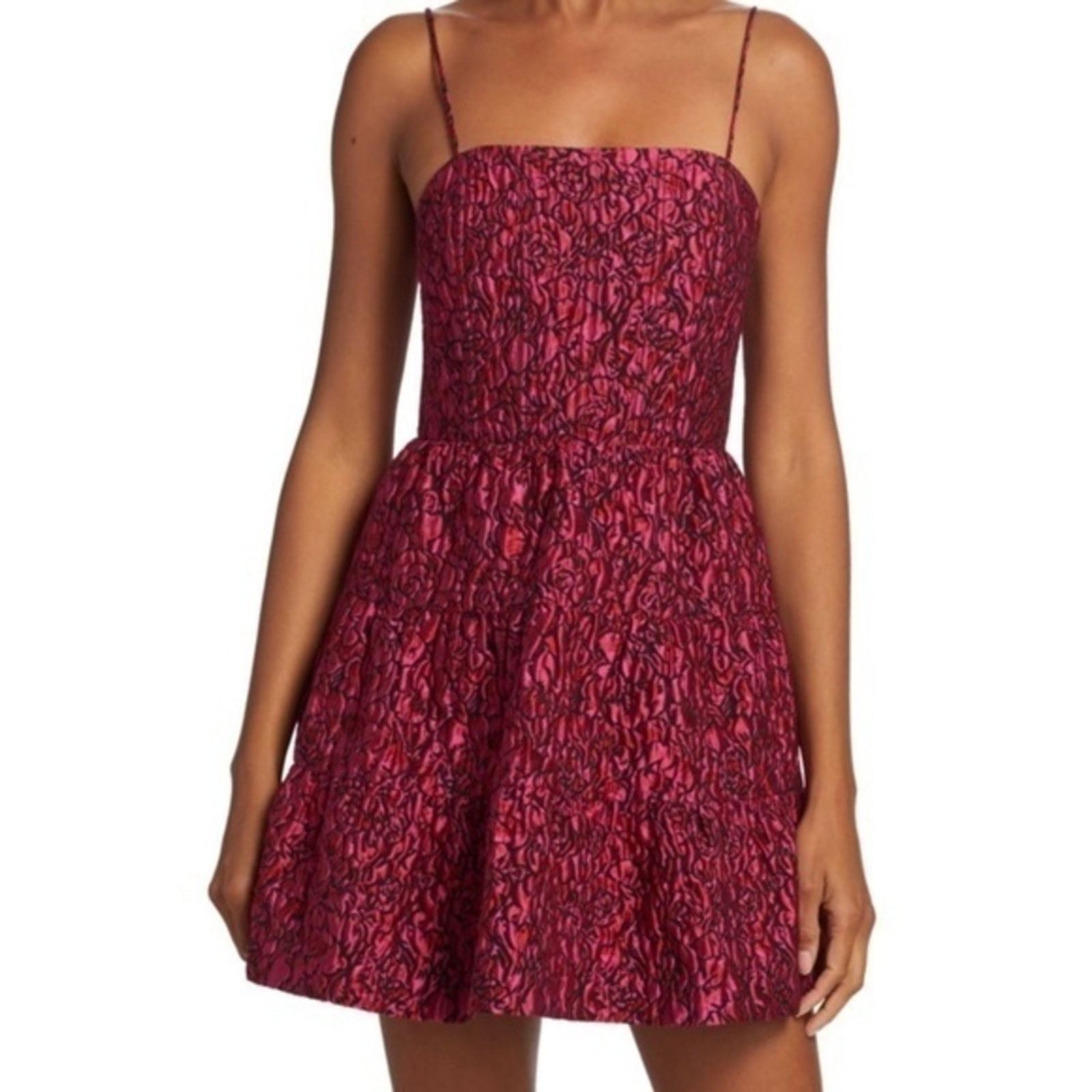 Alice + Olivia ALICE + OLIVIA. Jamila Fit-&-Flare Dress. Size XS / US 0-2 / IT 36-38 - 2 Thumbnail