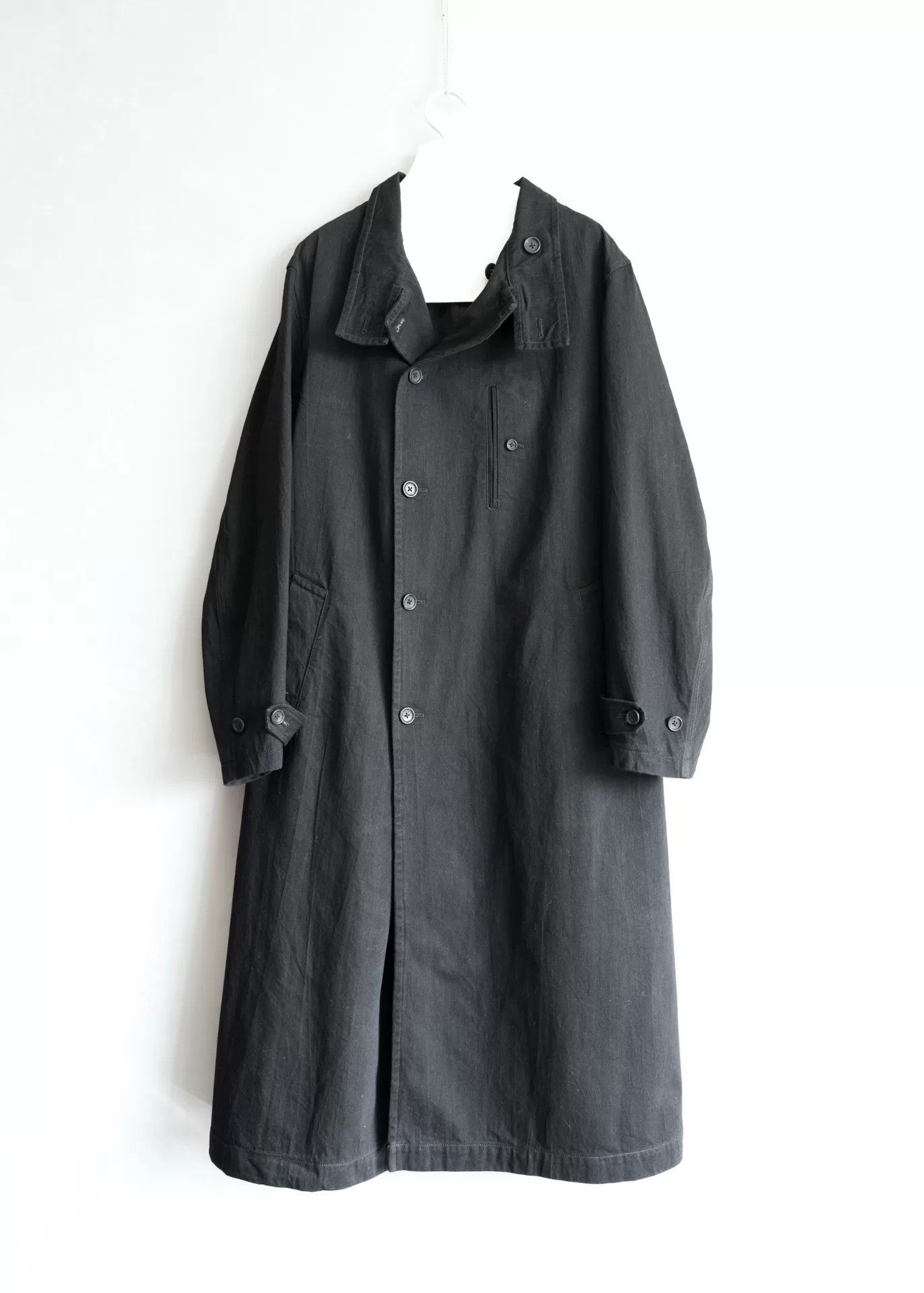 Yohji Yamamoto Yohji Yamamoto Black Long Coat 23AW Size US M / EU 48-50 / 2 - 1 Thumbnail