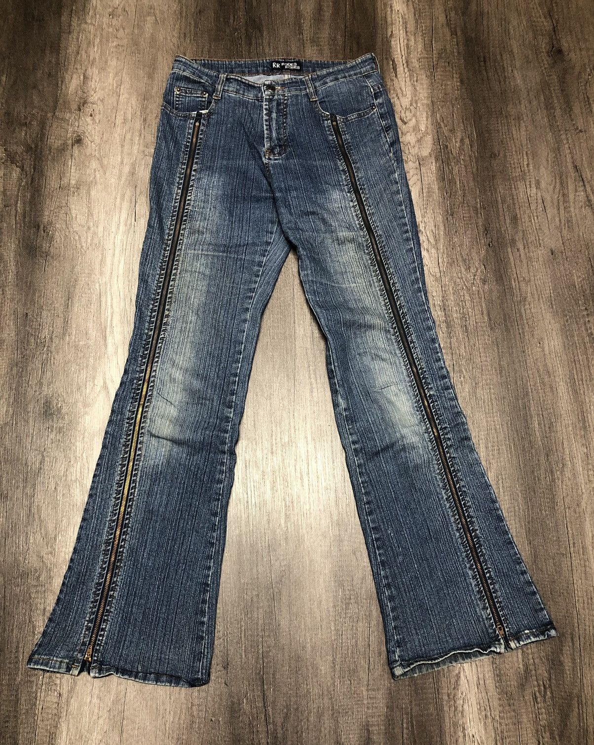 Designer × Japanese Brand Rodes Roses x Haphazard Jeans Size US 29 - 2 Thumbnail