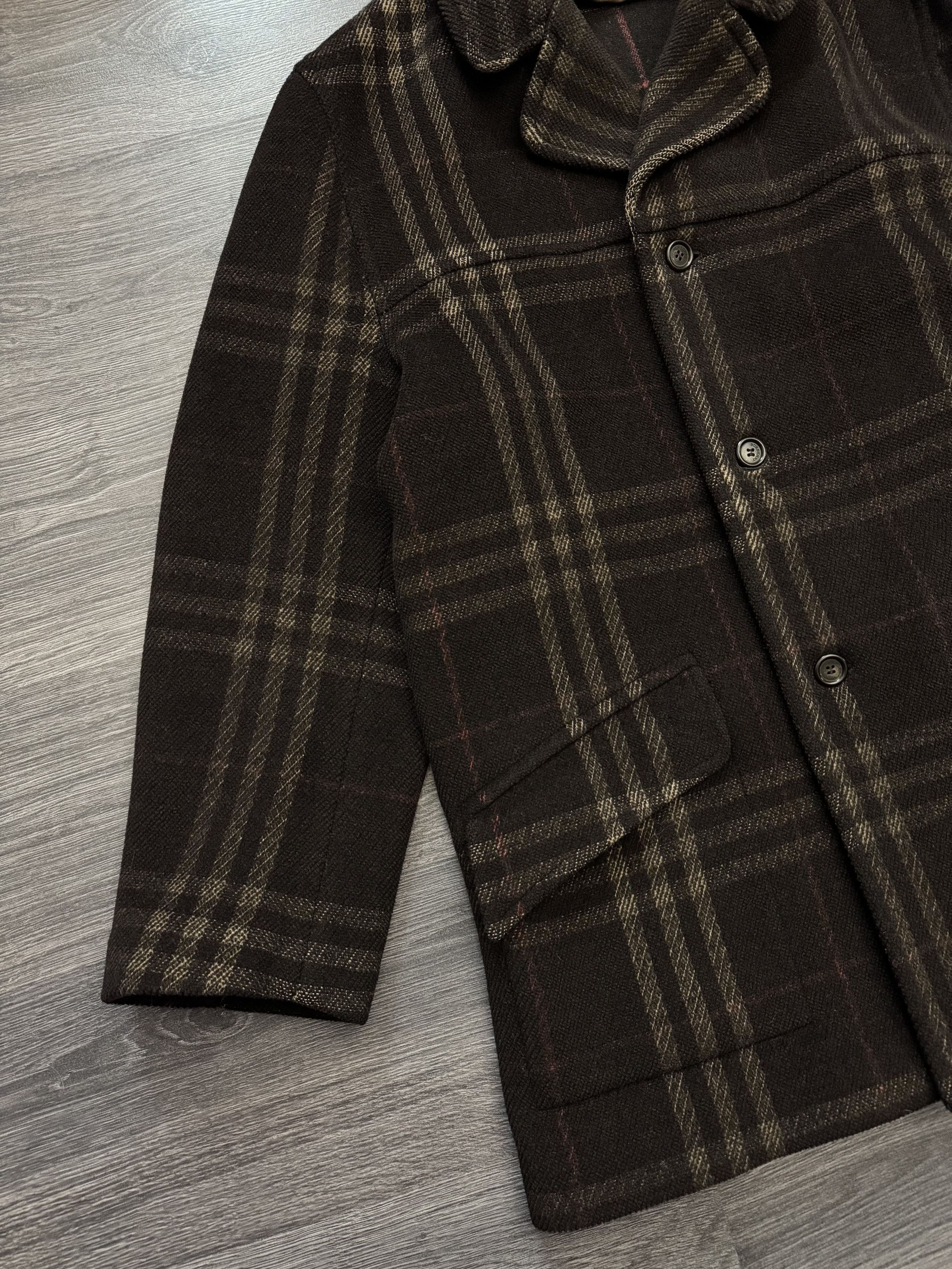 Burberry Vintage Burberry Brown Nova Check Wool Coat Size US L / EU 52-54 / 3 - 5 Thumbnail