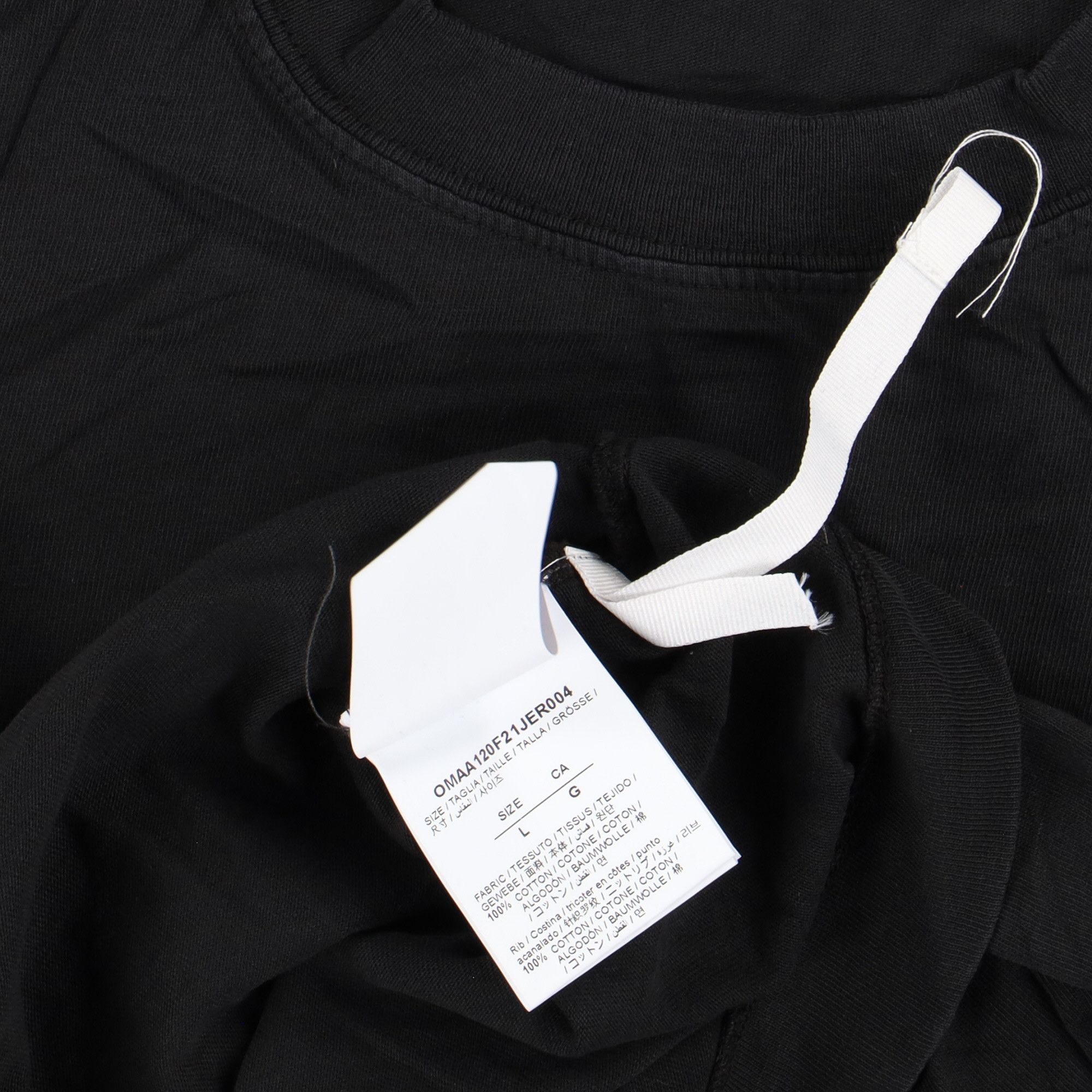 Off-White Washed Black Vintage Logo Oversized Skate T-Shirt Size L / US 10 / IT 46 - 6 Thumbnail