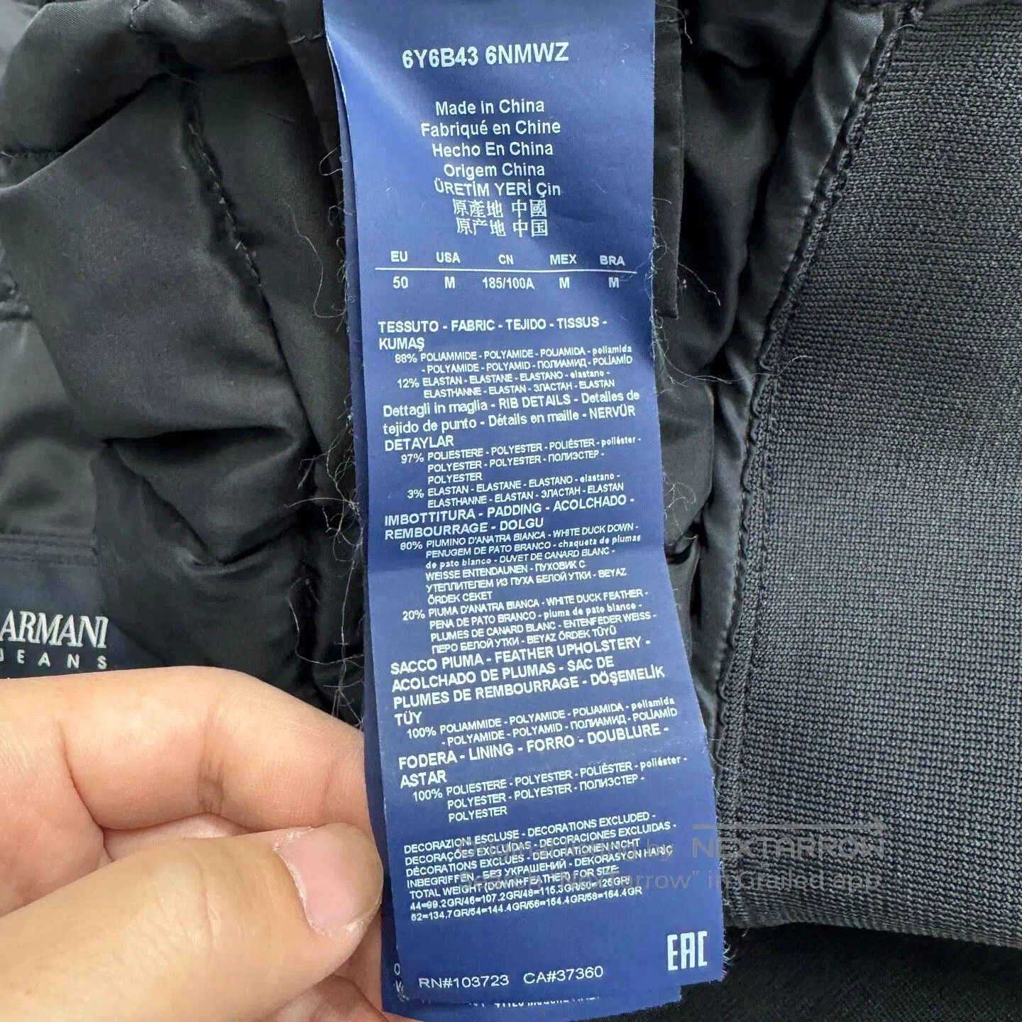 Other ARMANI JEANS Checkered down jacket| Size US M / EU 48-50 / 2 - 4 Thumbnail