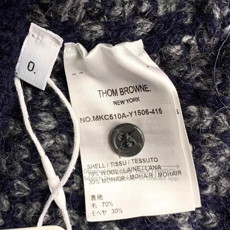 Thom Browne Thom Browne Classic Wool Knit Cardigan Navy Blue Size US XS / EU 42 / 0 - 7 Thumbnail