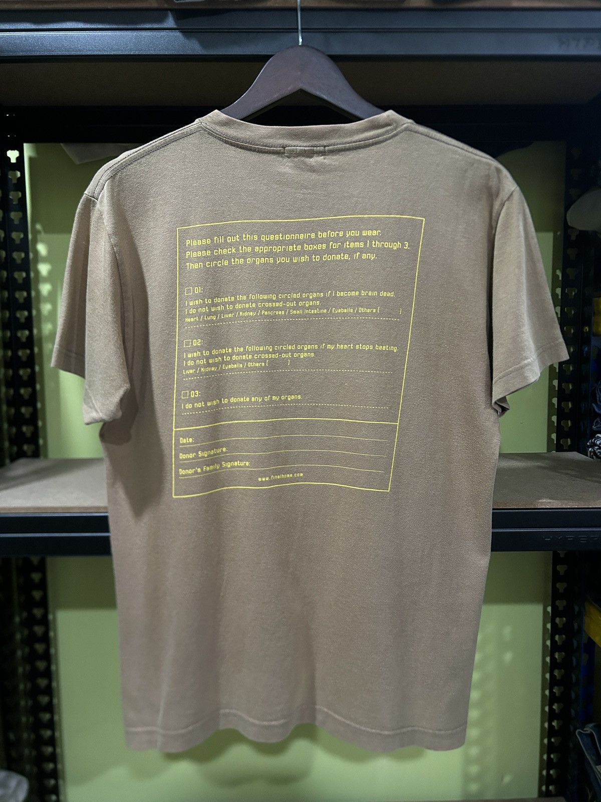 Final Home Vintage Final Home ‘Organ Donate’ Tee Size US S / EU 44-46 / 1 - 2 Thumbnail