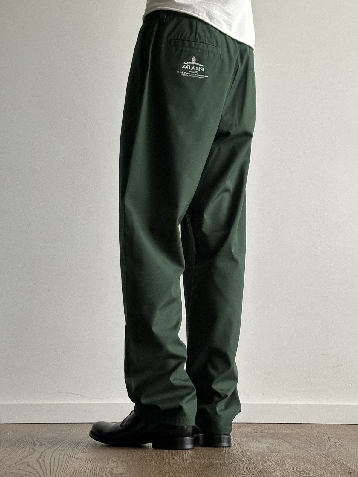 Prada Prada by Raf Simons Wide Logo Pants Size US 34 / EU 50 - 3 Thumbnail