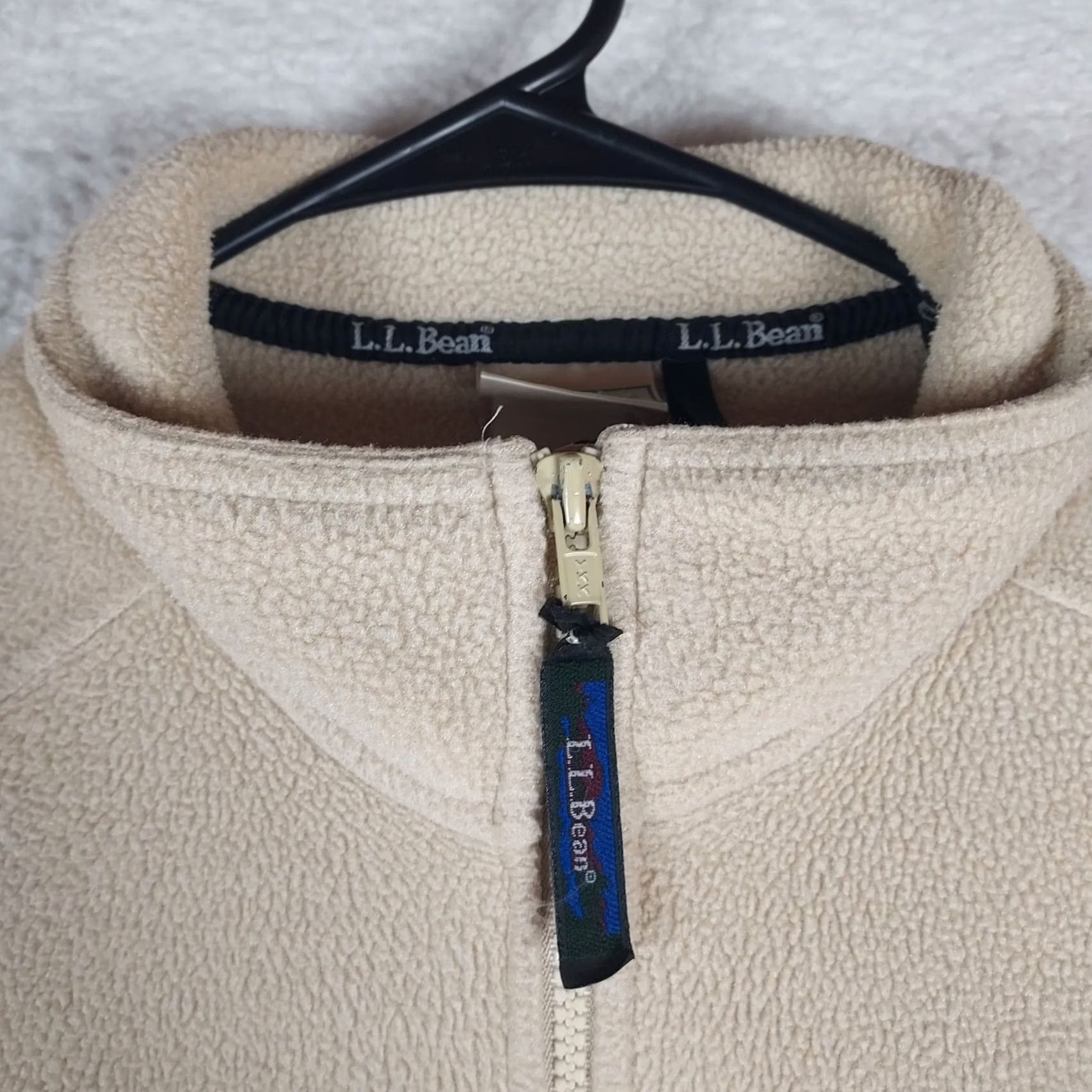 Vintage VINTAGE LL Bean Fleece Jacket Men’s Large Beige Full Zip Warm Outdoor Casual Layering Size US L / EU 52-54 / 3 - 3 Thumbnail
