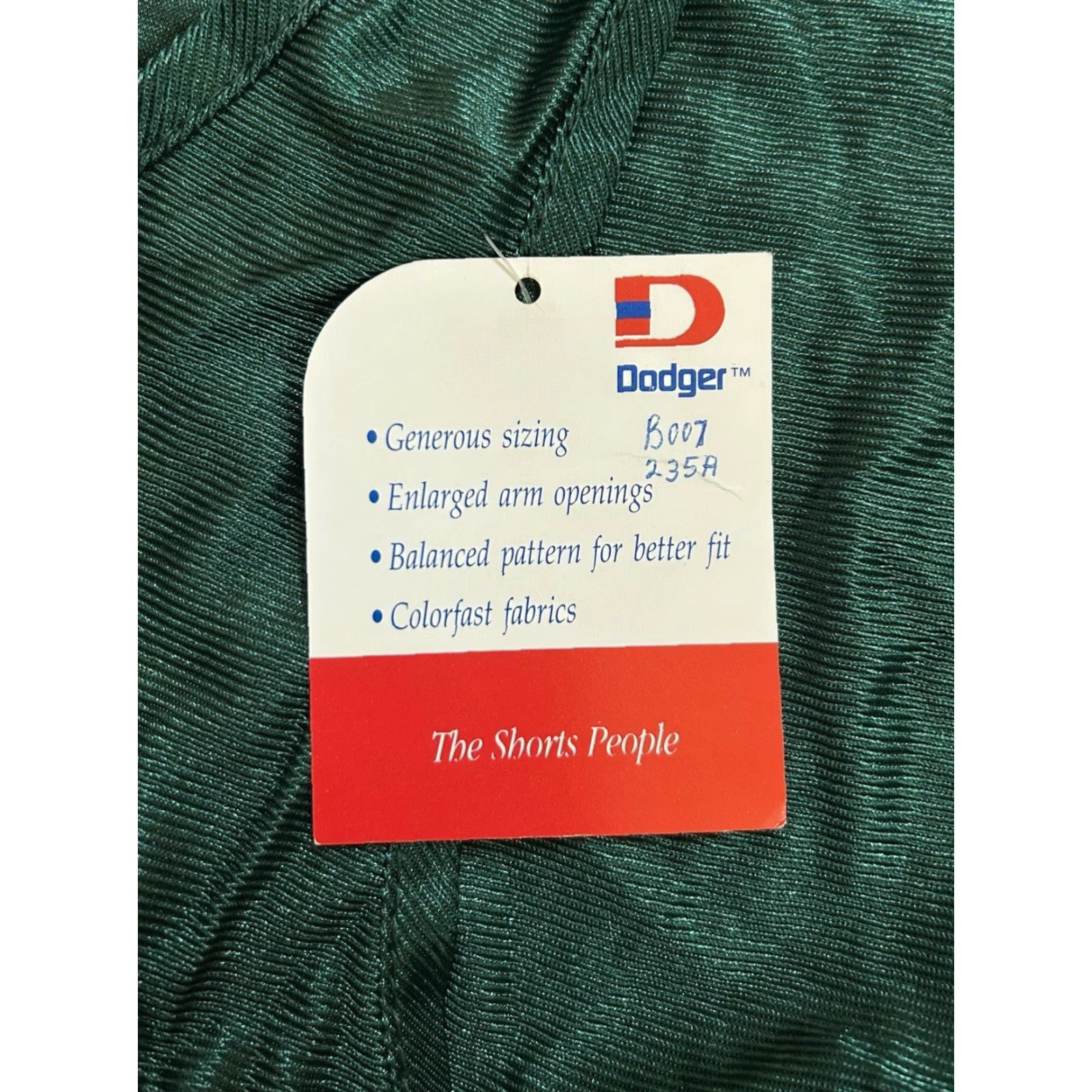Vintage VINTAGE Dodger Jersey Tank Mens L 90s USA Green Nylon Basketball Tank Top NOS NWT NWT Size US L / EU 52-54 / 3 - 3 Thumbnail
