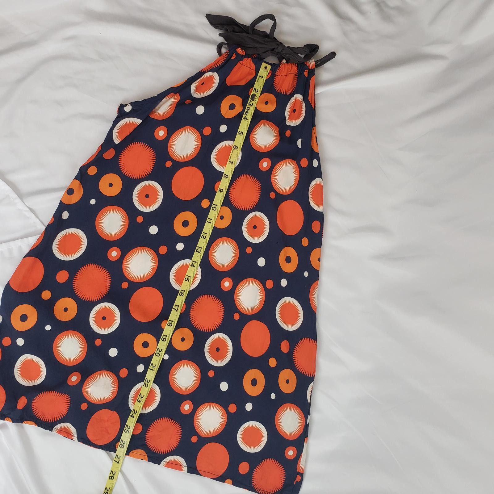 Designer Retro Halter Dress with Dot Print Size S / US 4 / IT 40 - 8 Thumbnail
