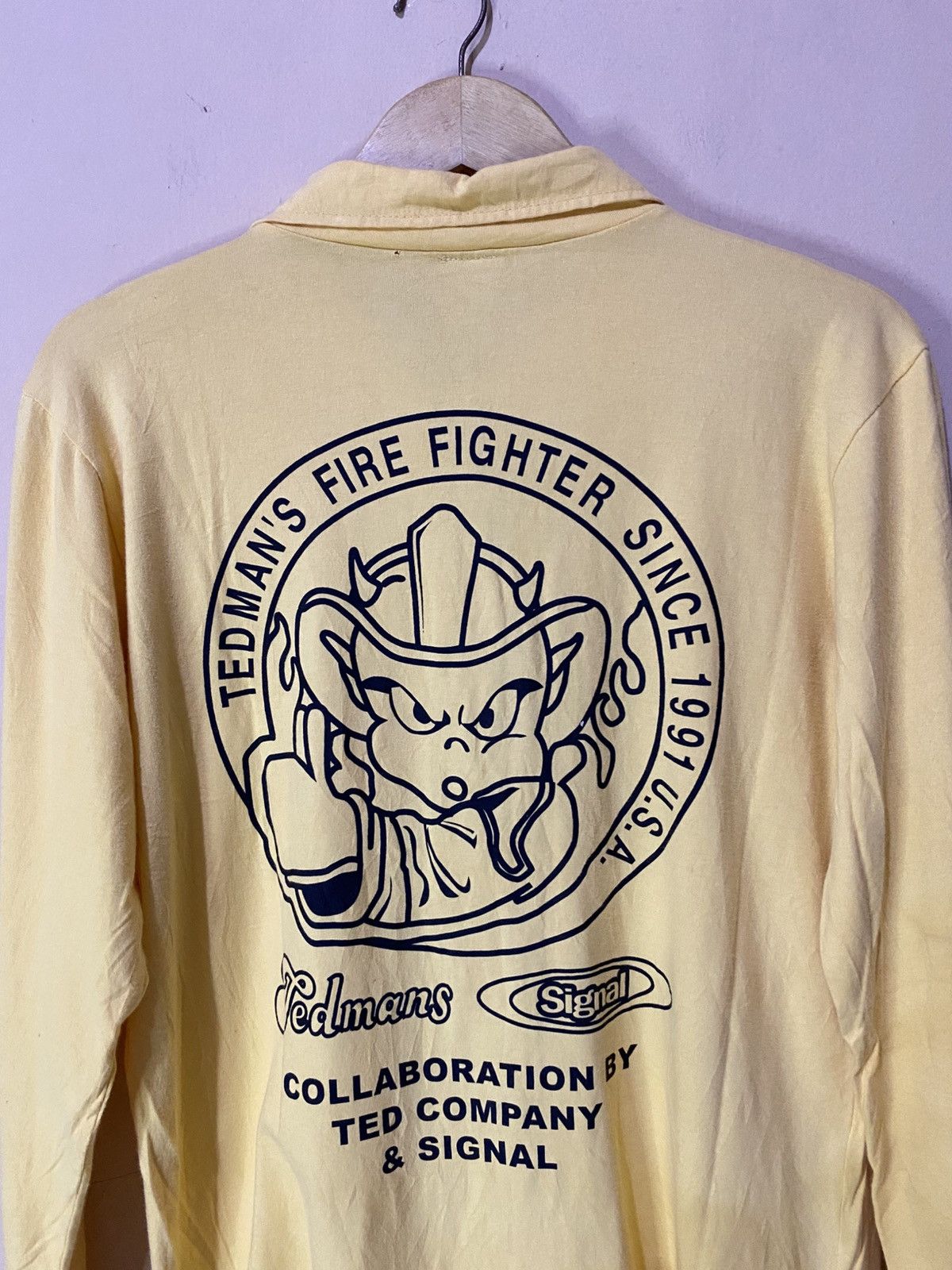 Japanese Brand Rare Ted Mens x Signal Moto Racing Long Sleeve Size US M / EU 48-50 / 2 - 9 Thumbnail