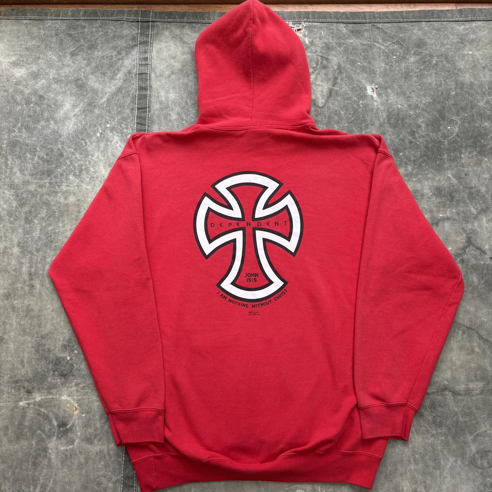 Independent Truck Co. Vintage Y2K Independent Dependent On Christ Religious Hoodie Size US L / EU 52-54 / 3 - 2 Thumbnail