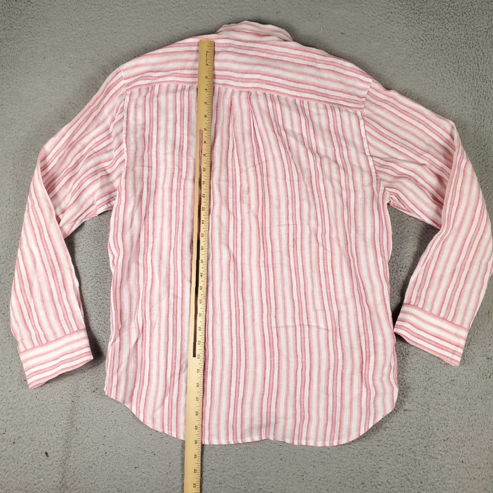 Tommy Bahama VINTAGE Tommy Bahama Shirt Mens Large Pink Striped Linen Long Sleeve Button-Up Casual Size US L / EU 52-54 / 3 - 4 Thumbnail