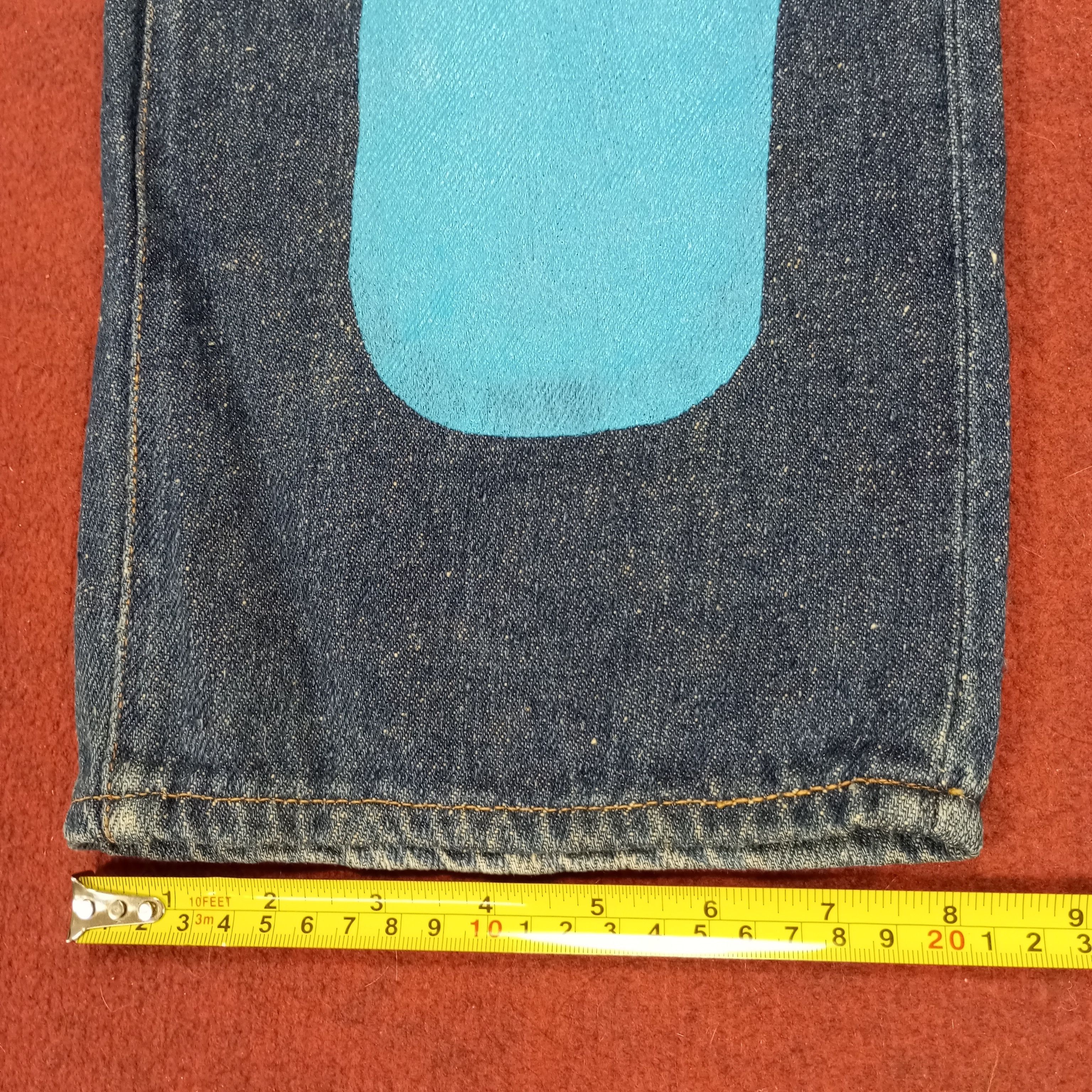 Japanese Brand × Vintage Evisu Jeans Streetwear Custom Daicock Style Size US 31 - 11 Thumbnail