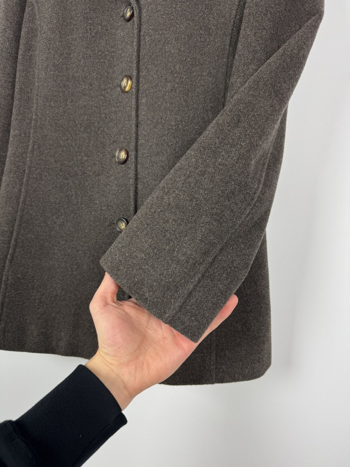 Armani Vintage Armani Jeans Wool Women’s Coat Jacket Size M / US 6-8 / IT 42-44 - 8 Thumbnail