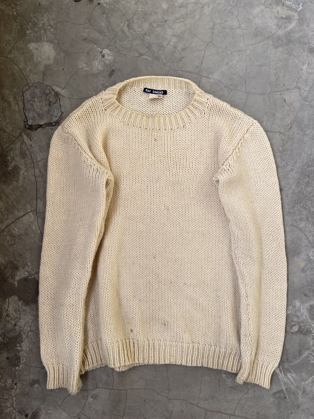 Raf Simons A/W 1997 Raf Simons Distressed Cable Knit Size US M / EU 48-50 / 2 - 4 Thumbnail