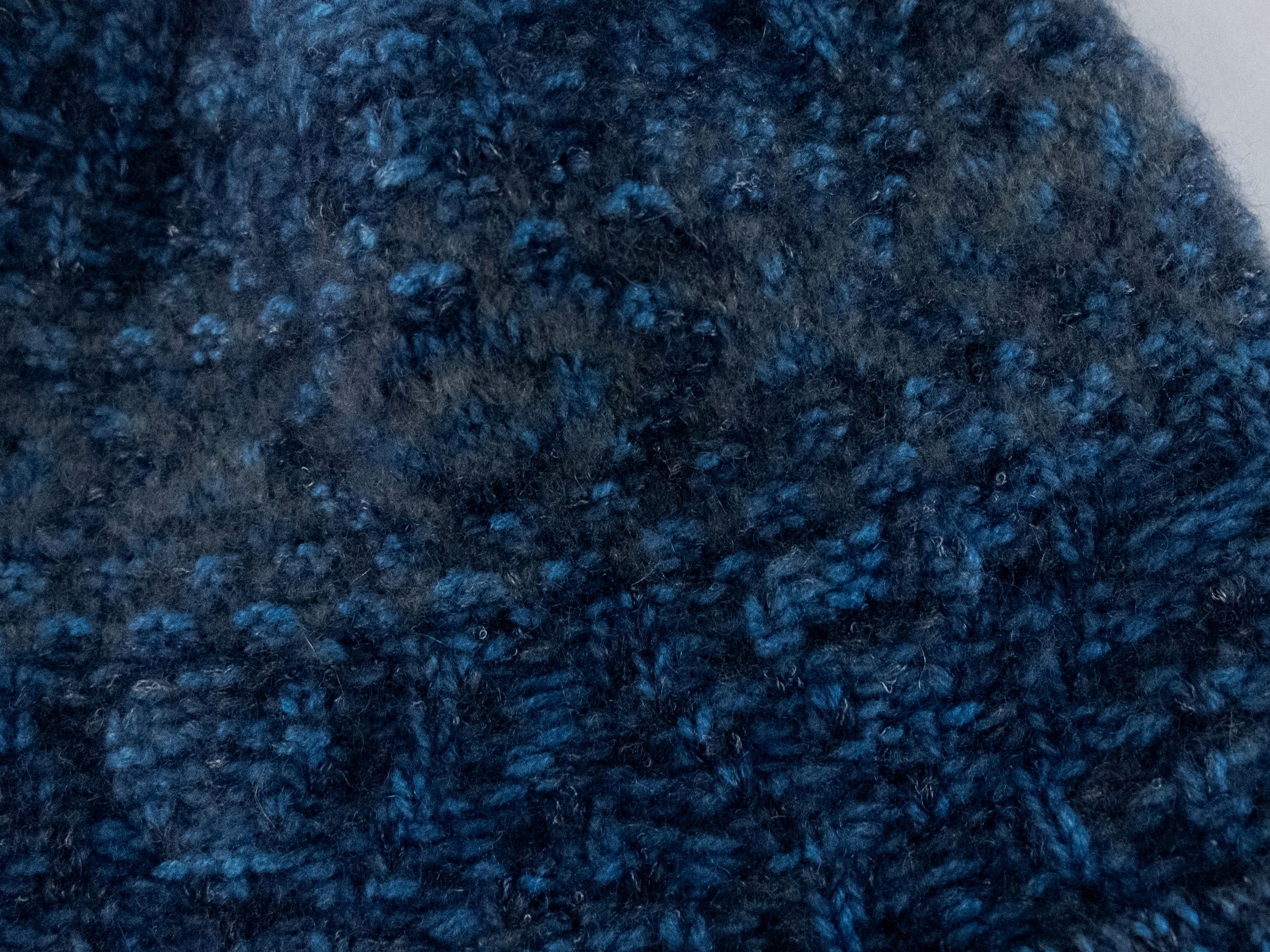 Loro Piana LORO PIANA Snow Wander blue cashmere knit beanie hat Size ONE SIZE - 2 Thumbnail