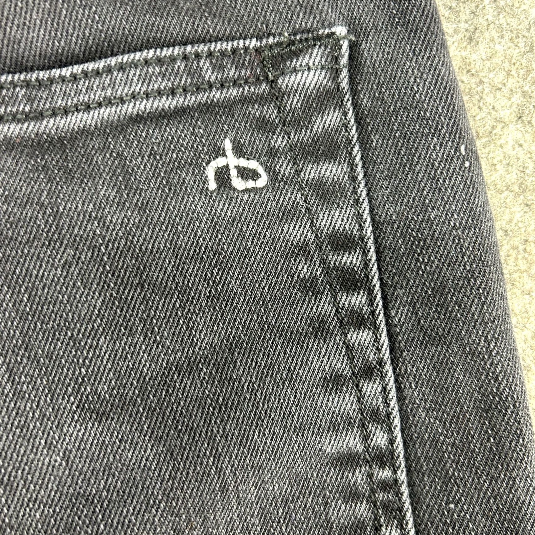 Rag & Bone Rag & Bone Jeans Slim Fit Dark Wash Black 34x34 Denim Cotton Stretch 5-Pocket Mens Slim Inseam 34 Button Fly Regular Fit 2 Size US 34 / EU 50 - 5 Thumbnail