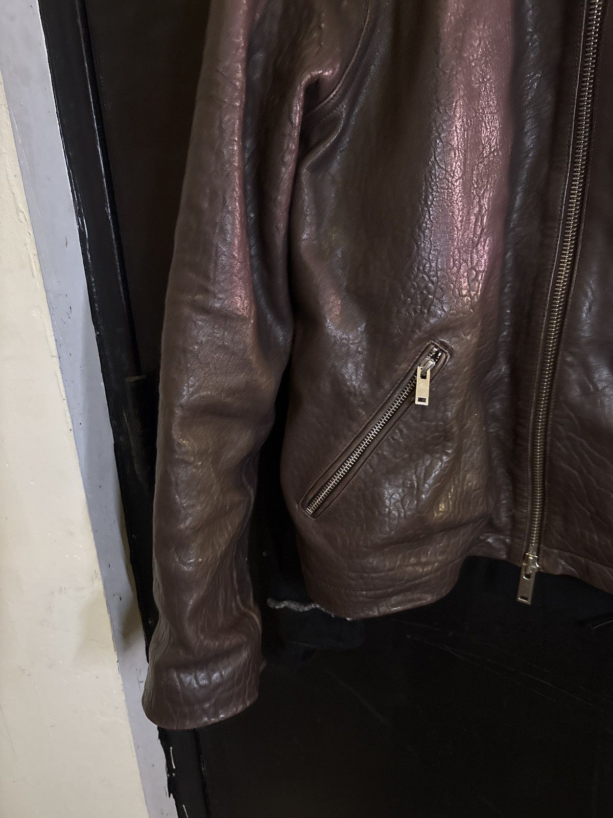 No Maintenance Brown leather jacket Size US L / EU 52-54 / 3 - 4 Thumbnail