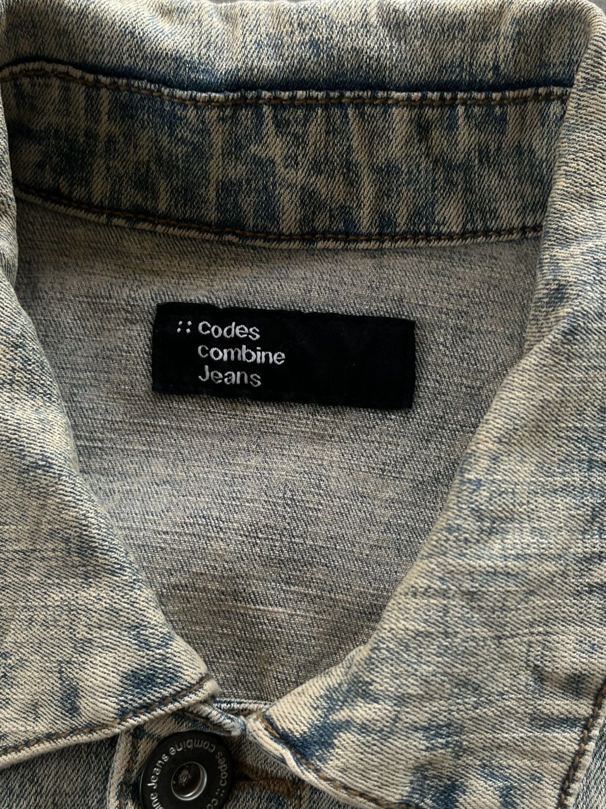 Isamu Katayama Backlash 2000’s CODES COMBINE JAPANESE DISTRESSED JEANS DENIM JACKET Size US L / EU 52-54 / 3 - 8 Thumbnail