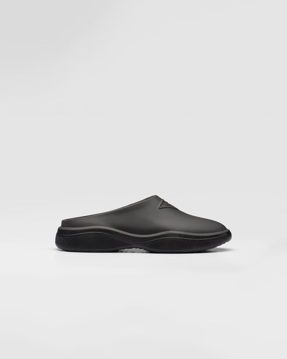 Prada o1B3y1r0226 Foam Rubber Mules in Black Size US 7 / IT 37 - 1 Thumbnail