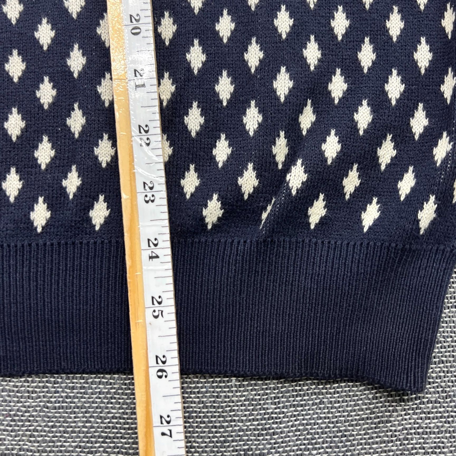Vintage BOGGI Milano Sweater XL Blue Cotton V-Neck Men Pullover Size US XL / EU 56 / 4 - 7 Thumbnail