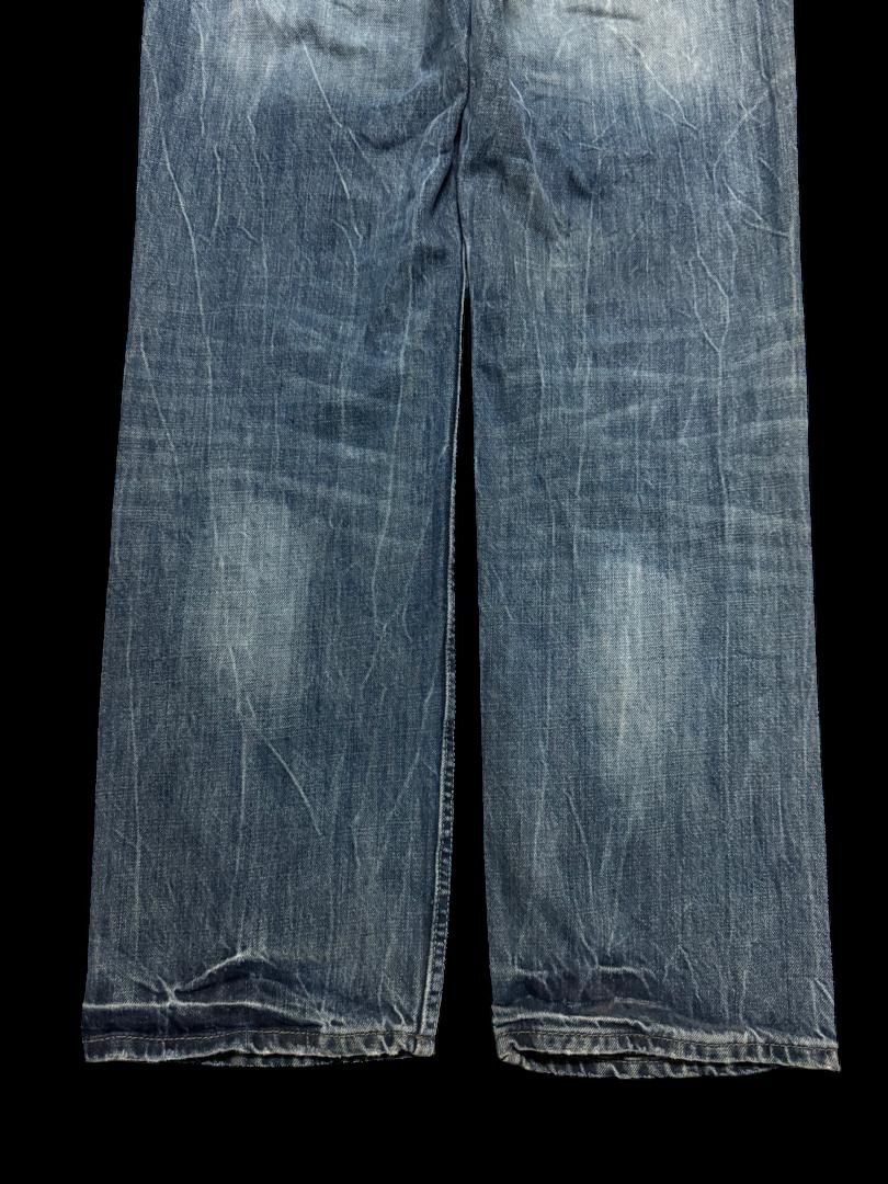 Japanese Brand Insane Aeropostale Mudwash Distressed Ripped Straight Leg Size US 33 - 20 Thumbnail