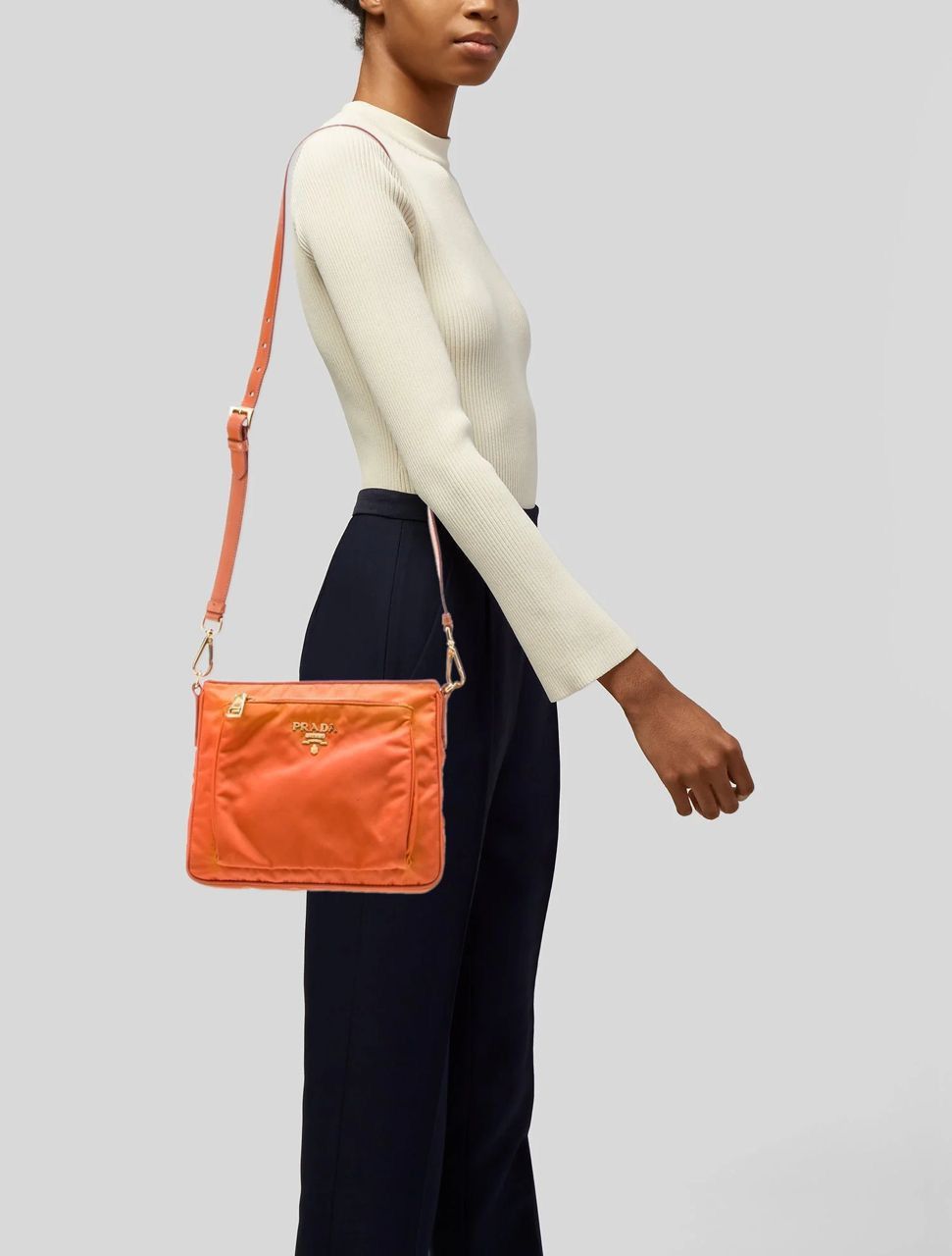 Prada Authentic Prada Tessuto Saffiano Crossbody Bag Size ONE SIZE - 12 Thumbnail